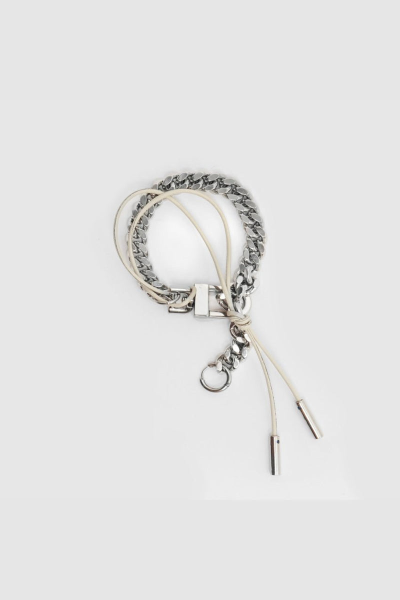 BRACELET LE JUILLET SILVERED/CREAM