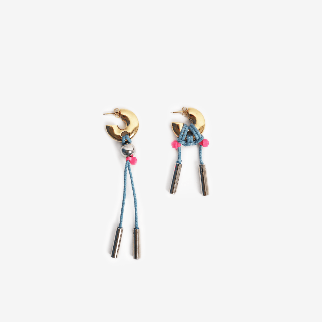 KITESY MARTIN STUDIOEarringEARRINGS LA BÉBÉ CORDON GOLDEN/BLUE