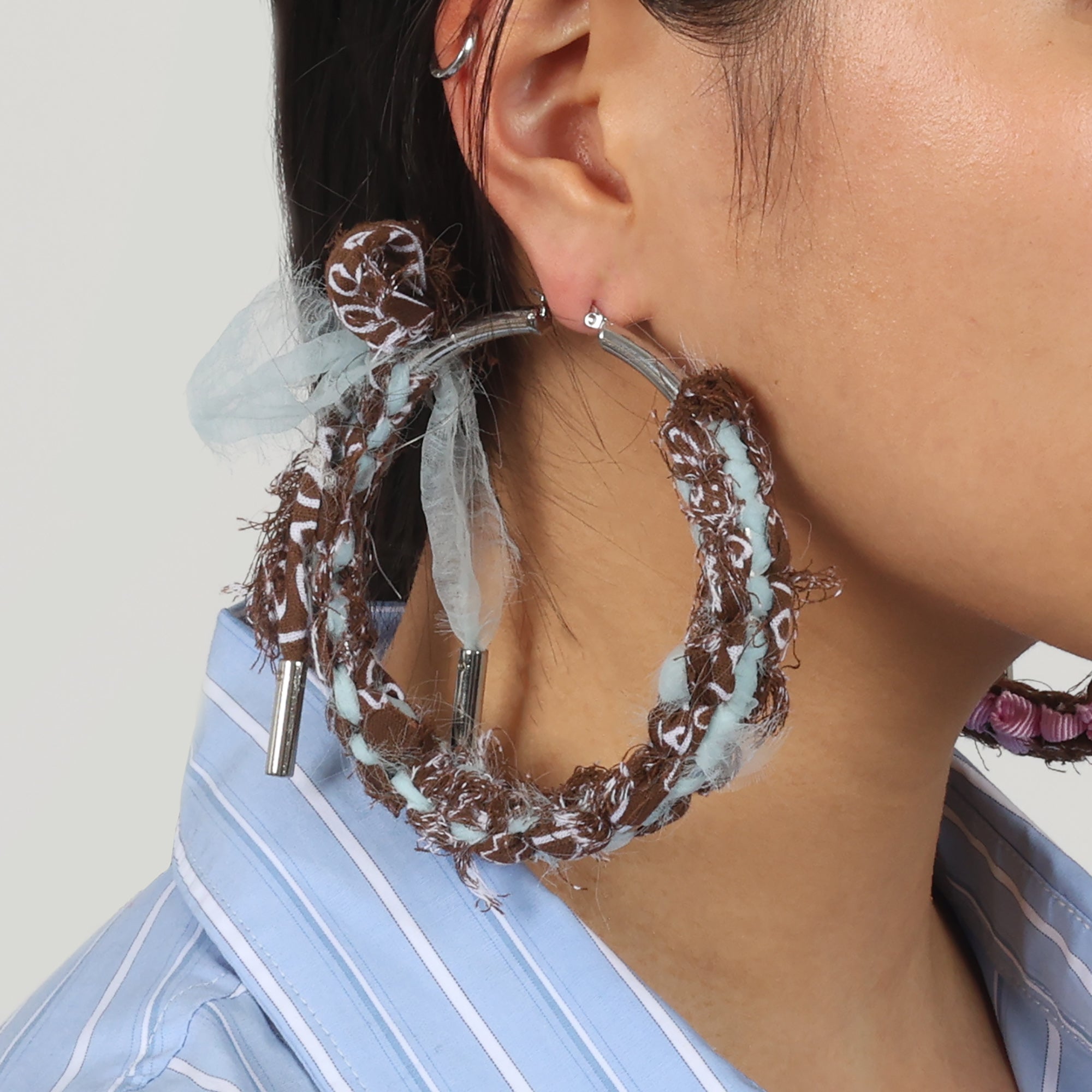 REAWAKENED EARRINGS LA VOARA SILVERED/MULTI