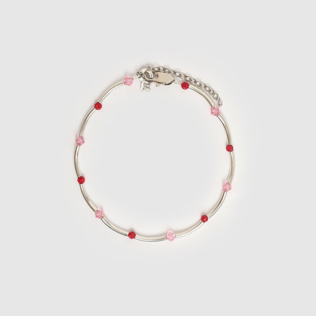 KITESY MARTIN STUDIONecklaceNECKLACE LE MACARONI SILVERED/RED/PINK