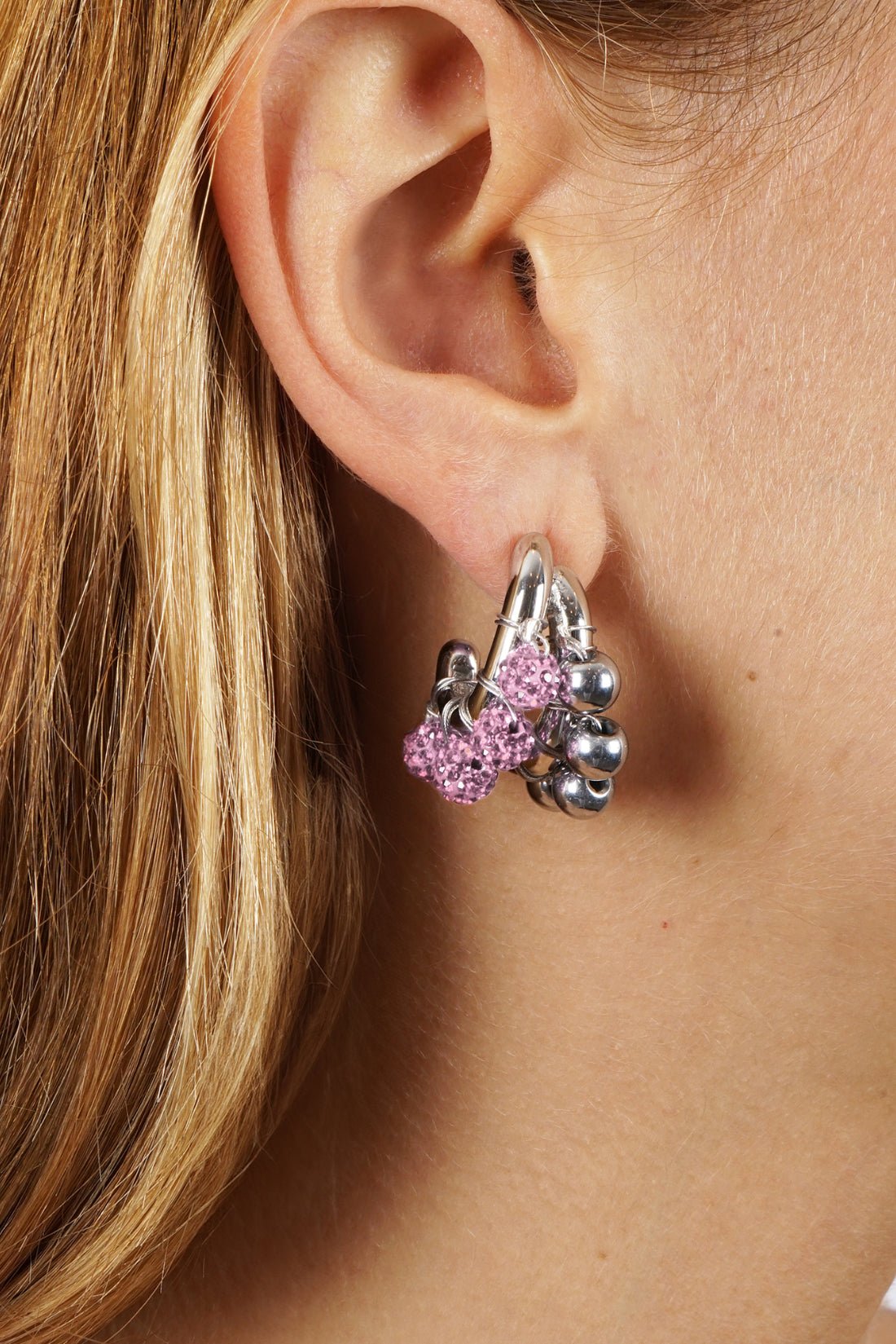 KITESY MARTIN STUDIOEarringEARRINGS LA BICHRIS SILVERED/PINK