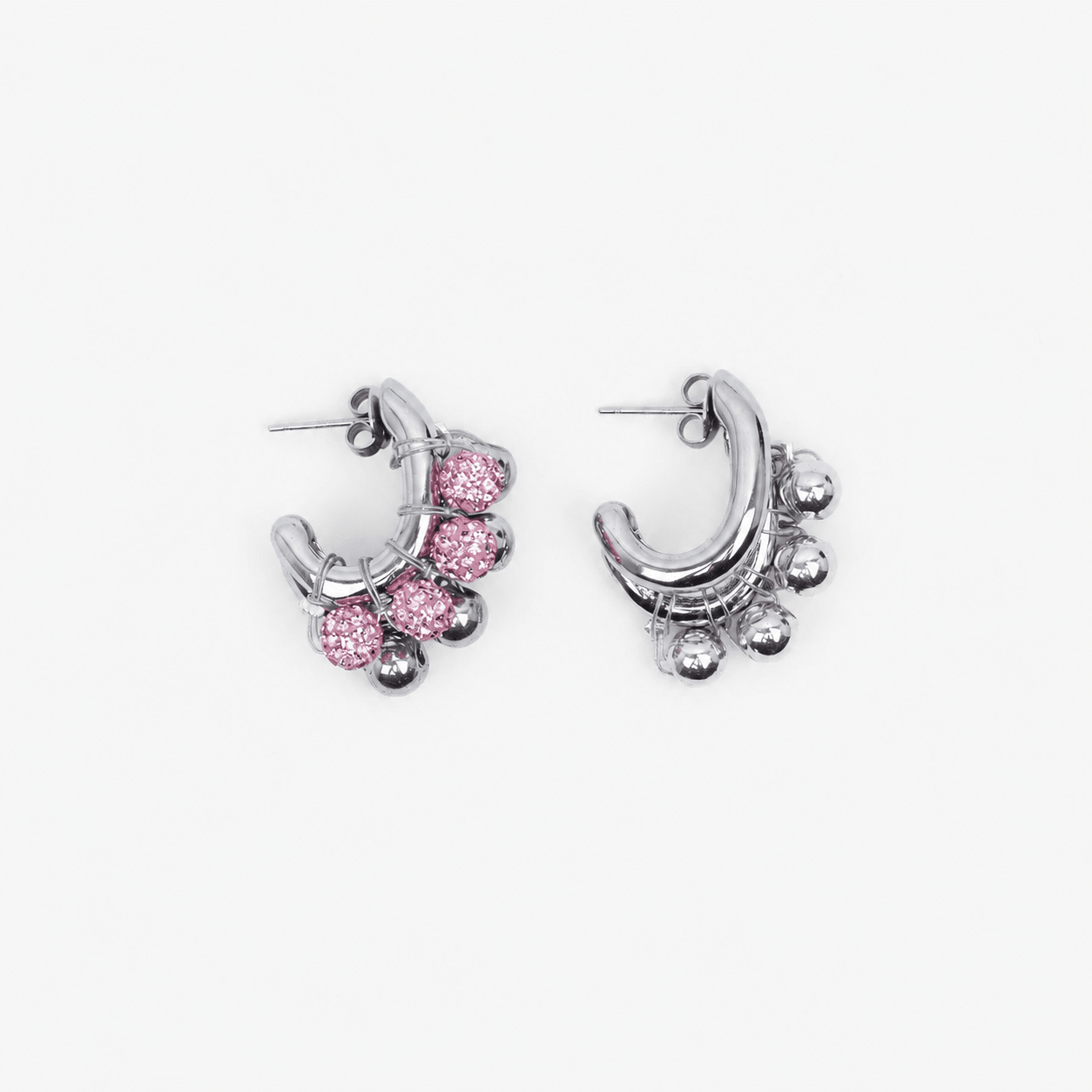 KITESY MARTIN STUDIOEarringEARRINGS LA BICHRIS SILVERED/PINK