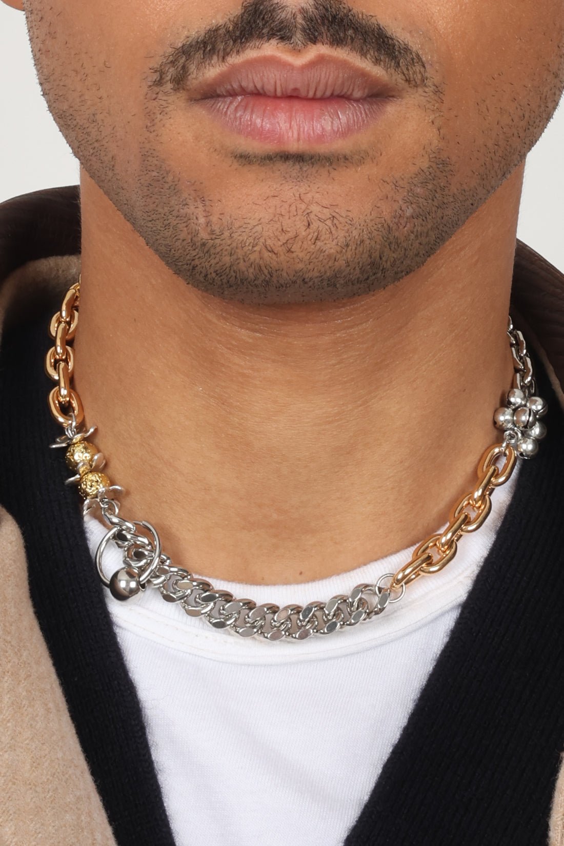 KITESY MARTIN STUDIONecklaceNECKLACE LE PLUTON GOLDEN/SILVERED