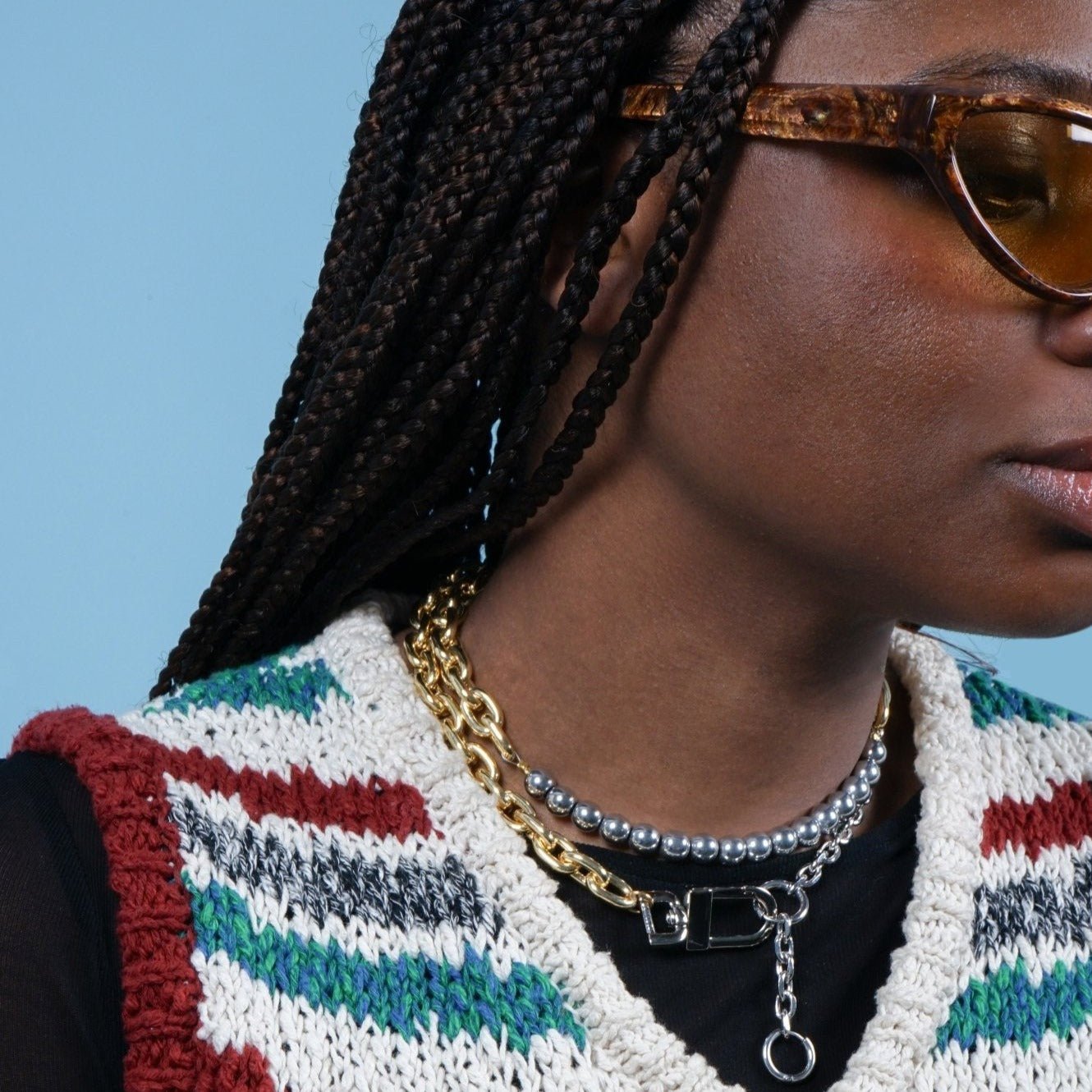 KITESY MARTIN STUDIONecklaceNECKLACE LE BALANCE GOLDEN/SILVERED