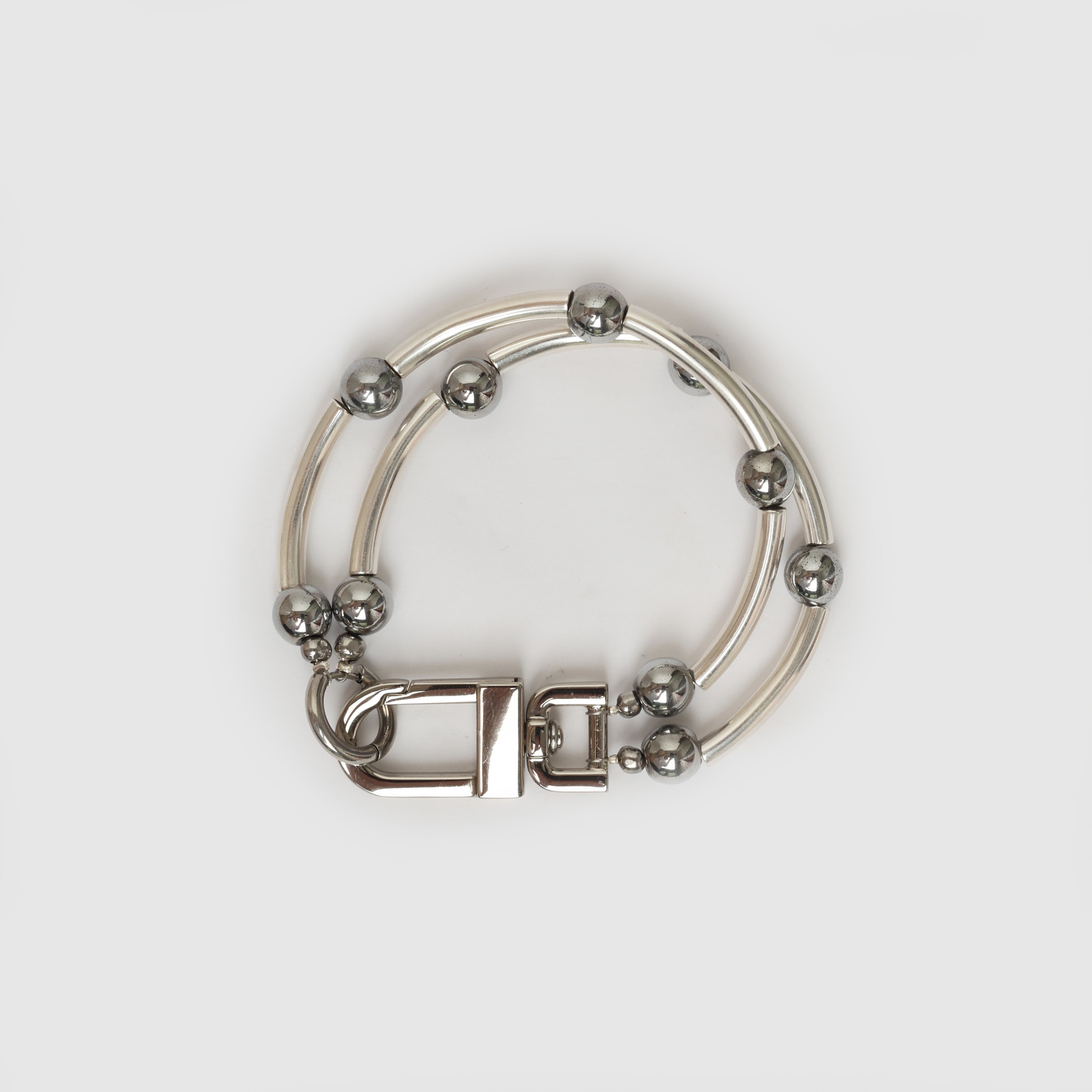 BRACELET LE MACARONI SILVERED
