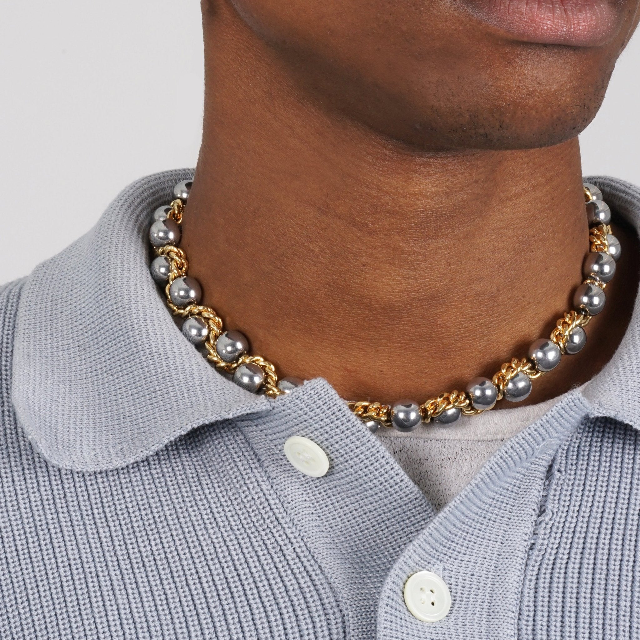 KITESY MARTIN STUDIONecklaceNECKLACE LE SERPENT GOLDEN/SILVERED