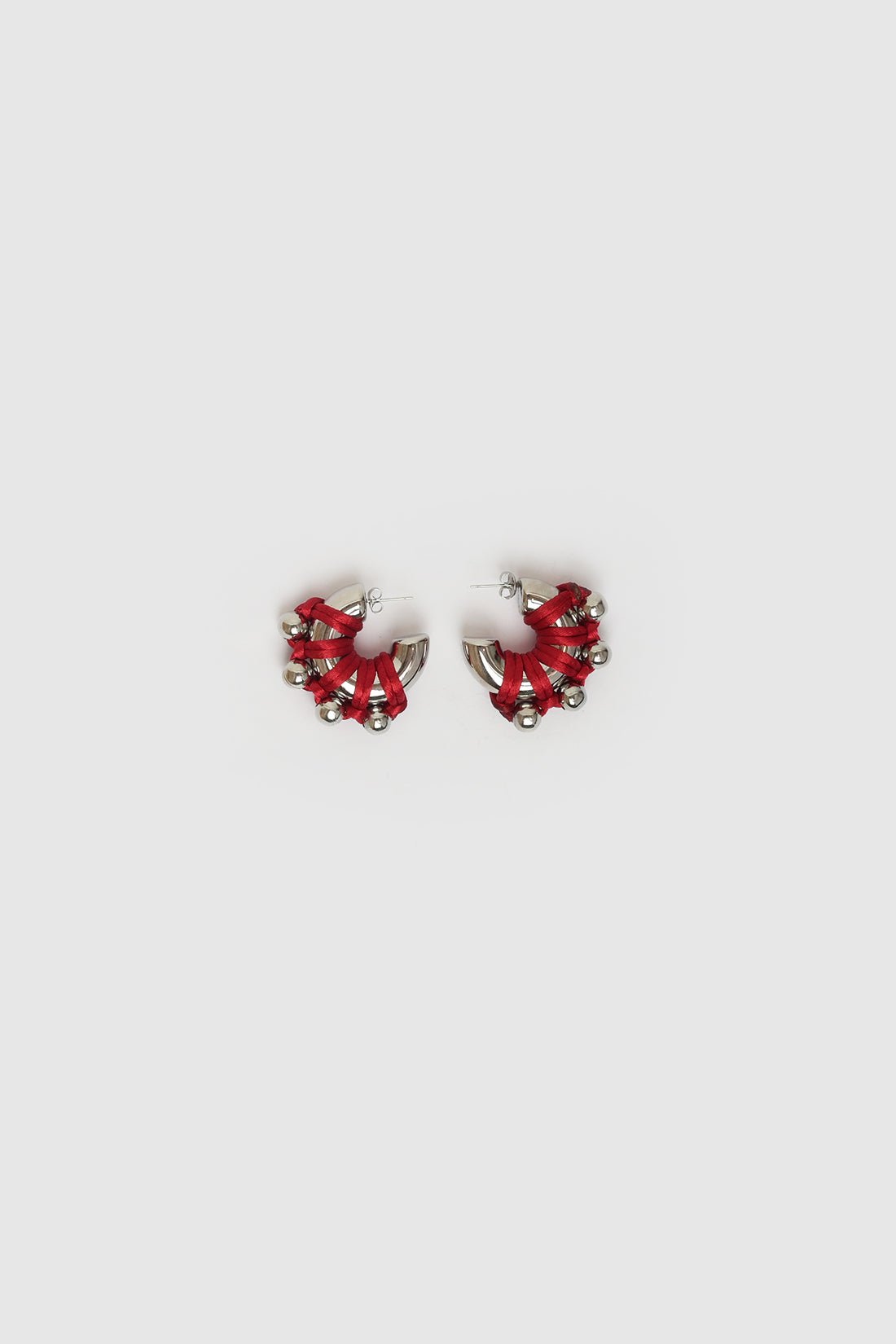 KITESY MARTIN STUDIOEarringEARRINGS LA CHUNKY SILVERED/RED