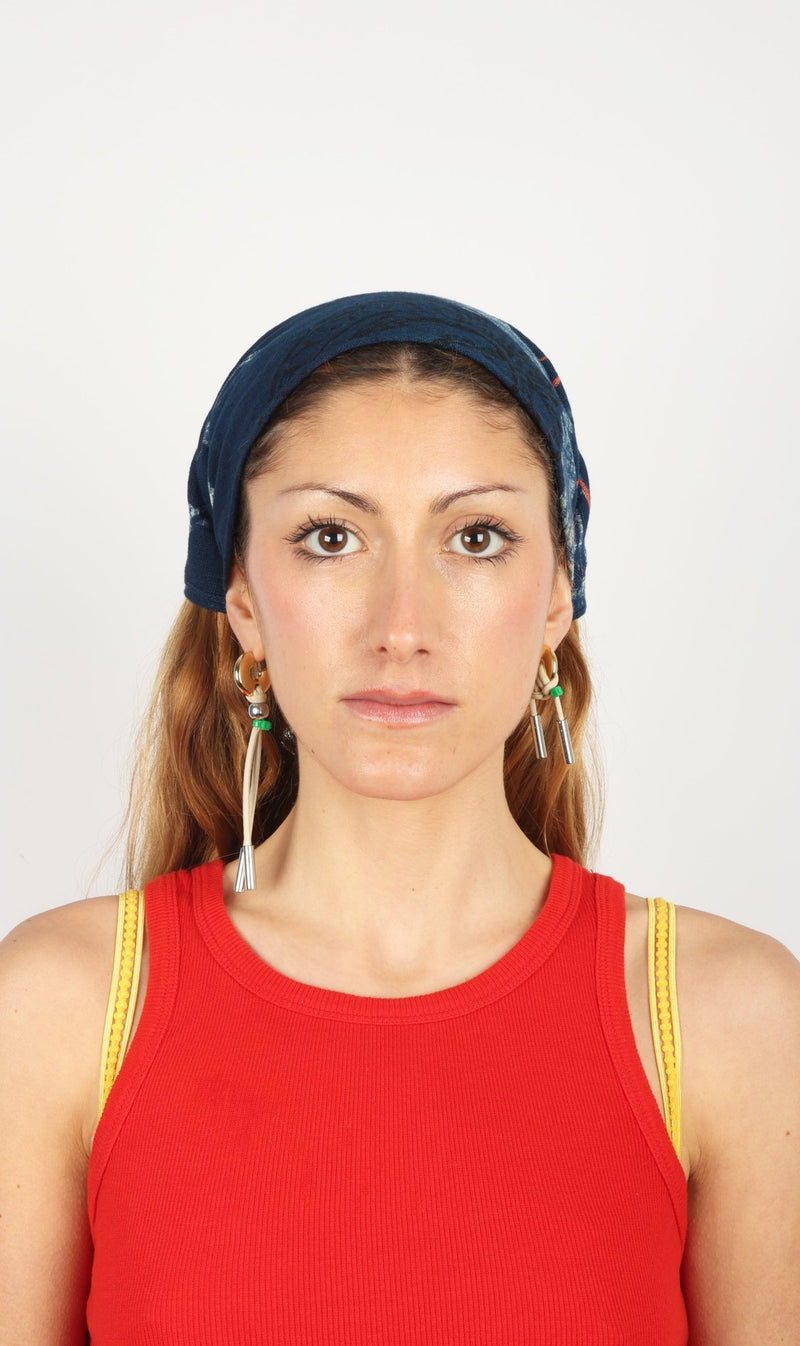 BOUCLES D’OREILLES LA BÉBÉ CORDON DORÉ/CRÈME - image secondaire