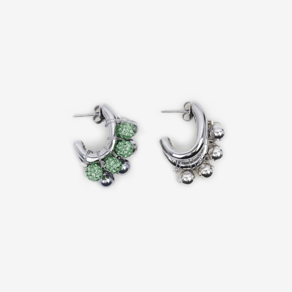 KITESY MARTIN STUDIOEarringEARRINGS LA BICHRIS SILVERED/GREEN
