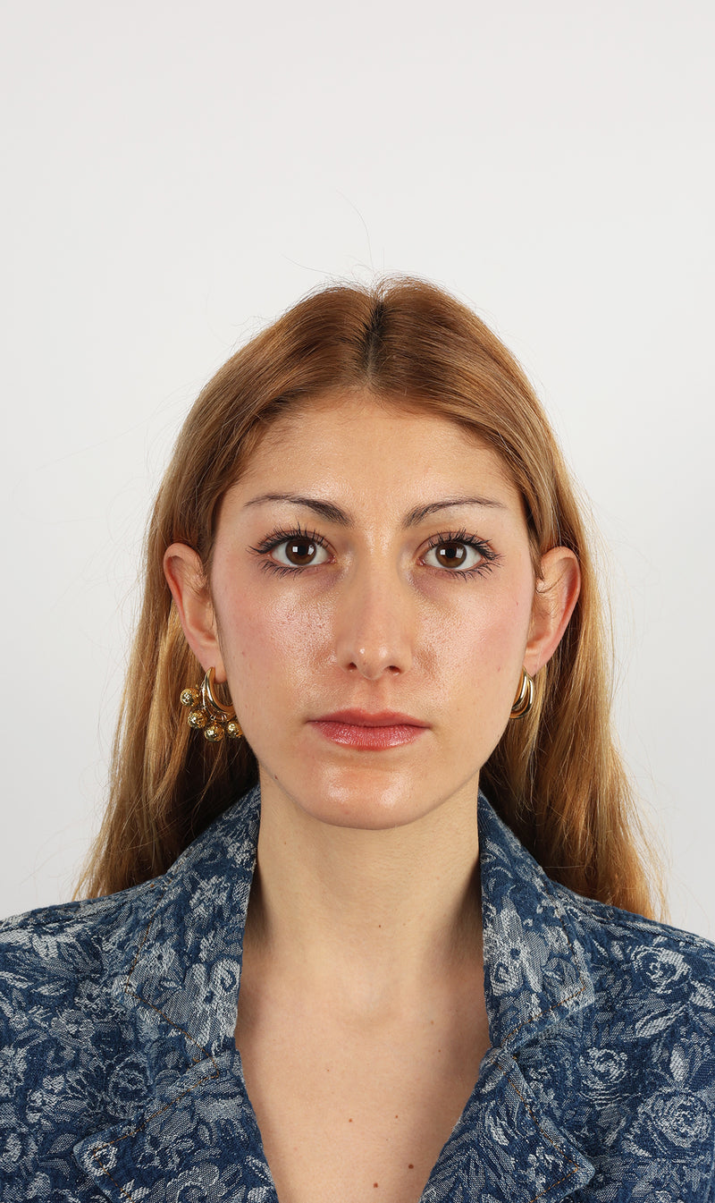 BOUCLES D'OREILLES LA CHRIS DORÉ - image secondaire