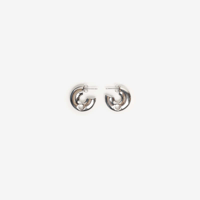 EARRINGS LA PLUTON SILVERED