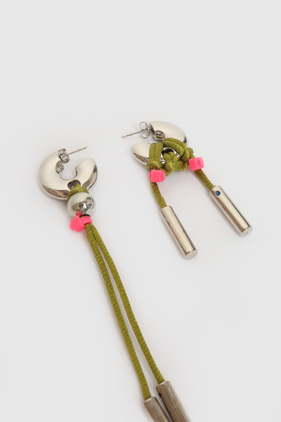 KITESY MARTIN STUDIOEarringEARRINGS LA BÉBÉ CORDON SILVERED/GREEN