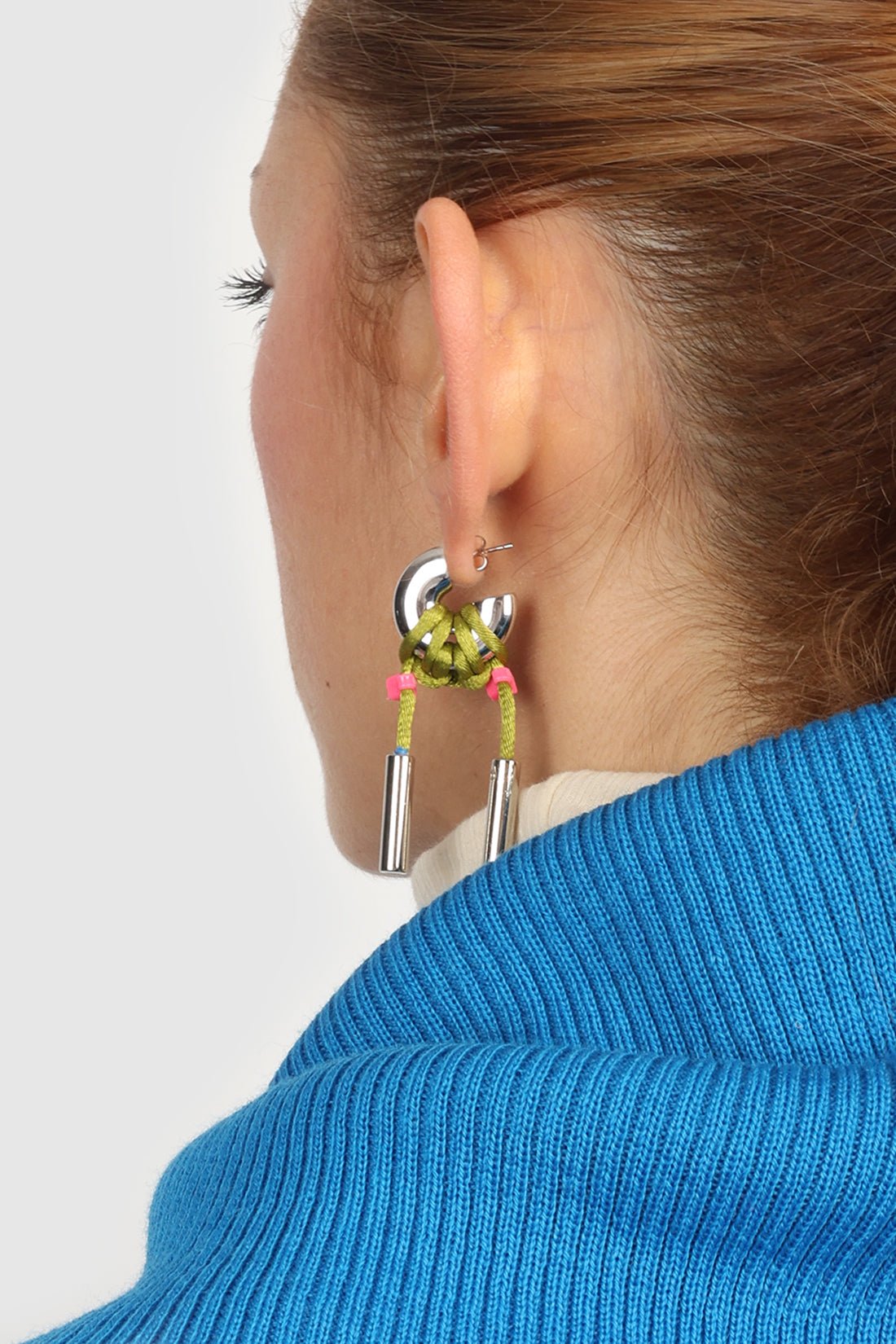 KITESY MARTIN STUDIOEarringEARRINGS LA BÉBÉ CORDON SILVERED/GREEN