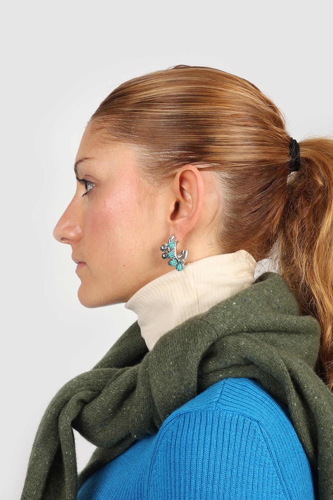 KITESY MARTIN STUDIOEarringEARRINGS LA BICHRIS SILVERED/BLUE