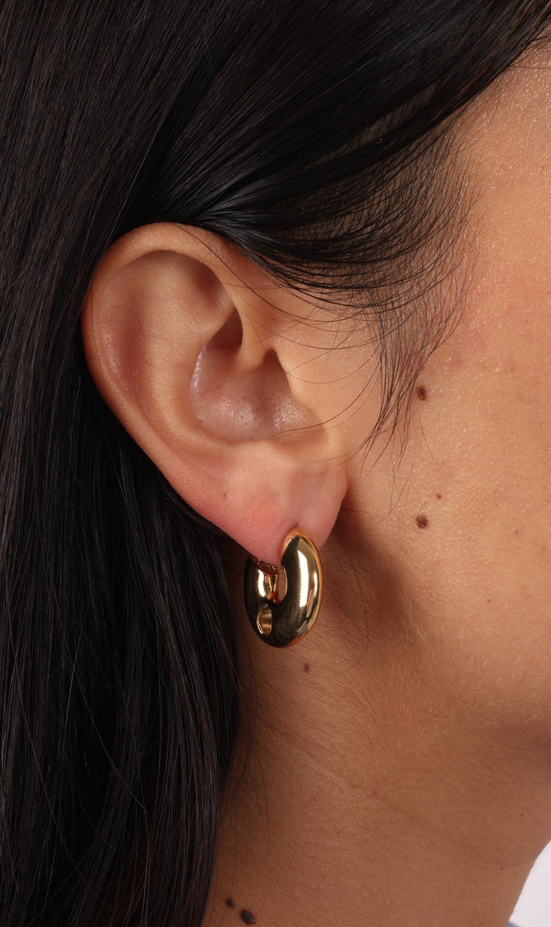 BOUCLES D'OREILLES LA PLUTON DORÉ - image secondaire