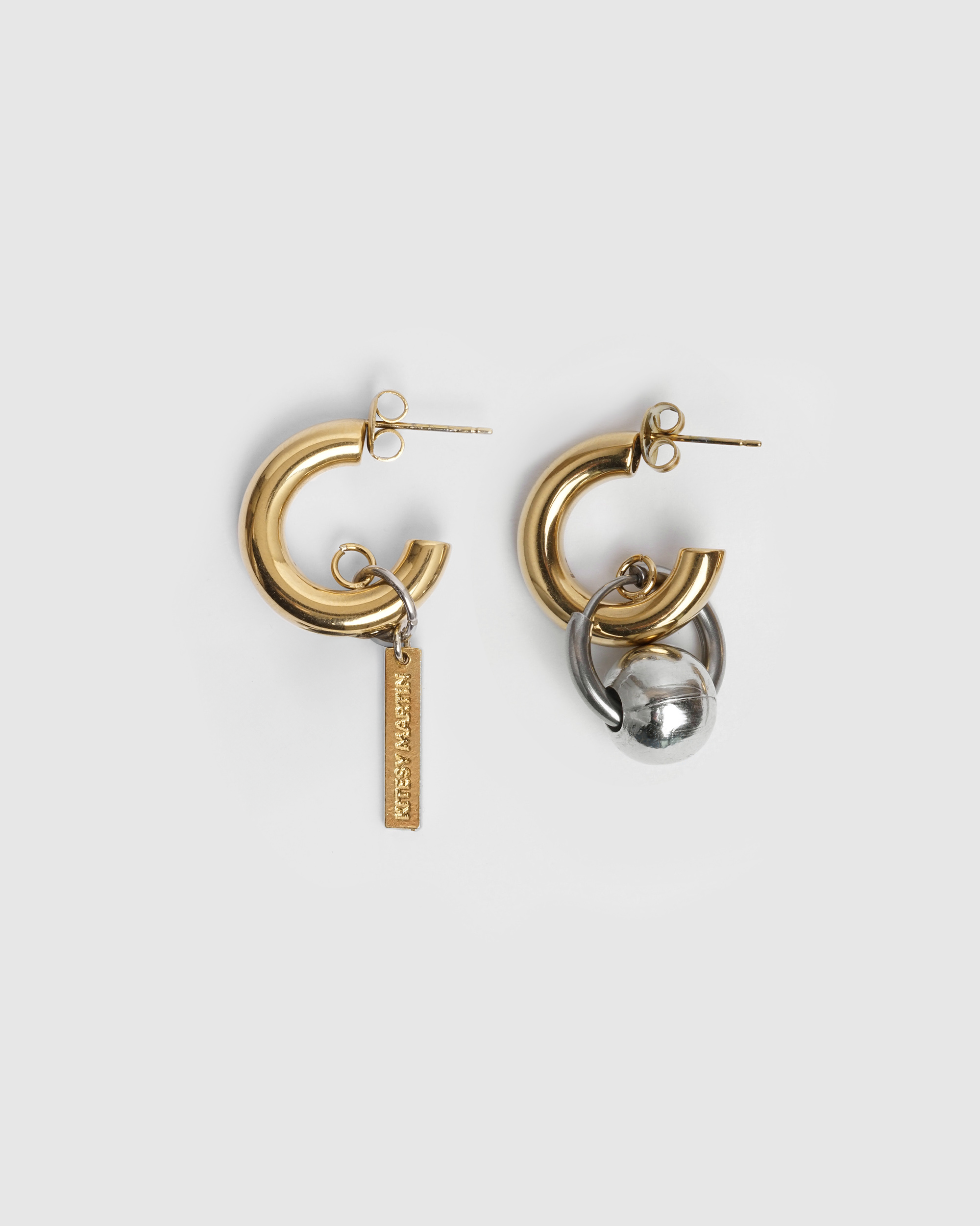 EARRINGS LA PLUTON GOLDEN/SILVERED