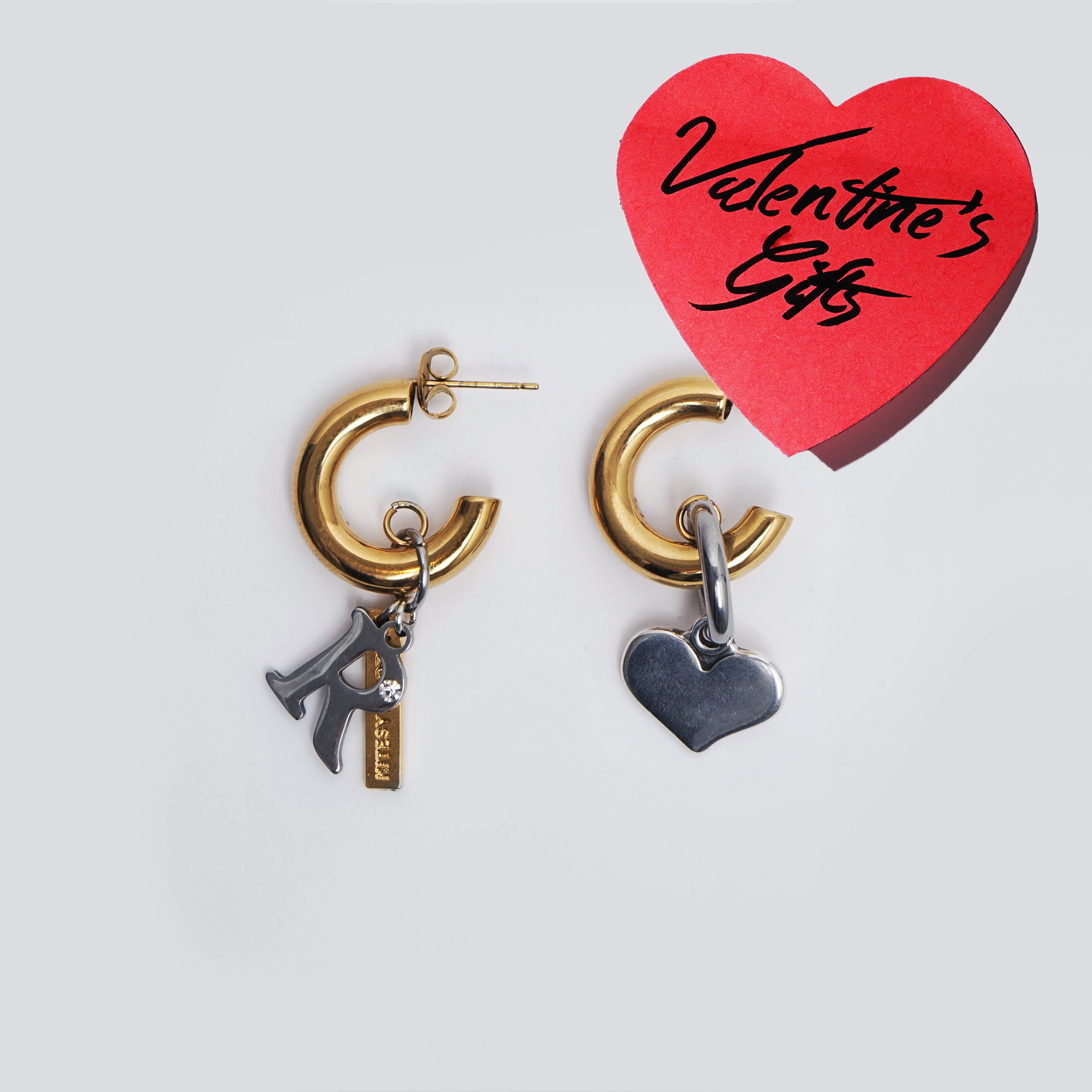 EARRINGS LA LOVE GOLDEN/SILVERED