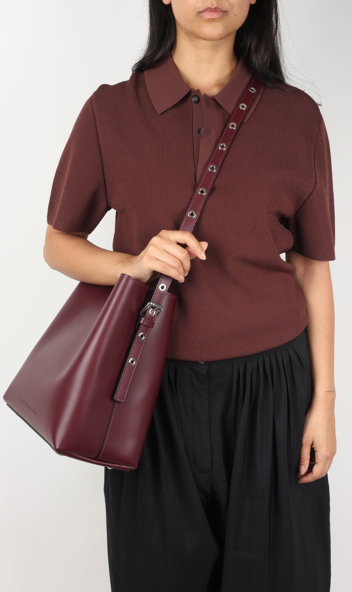 KITESY MARTIN STUDIOHANDBAGHANDBAG LE SAC SEAU BURGUNDY