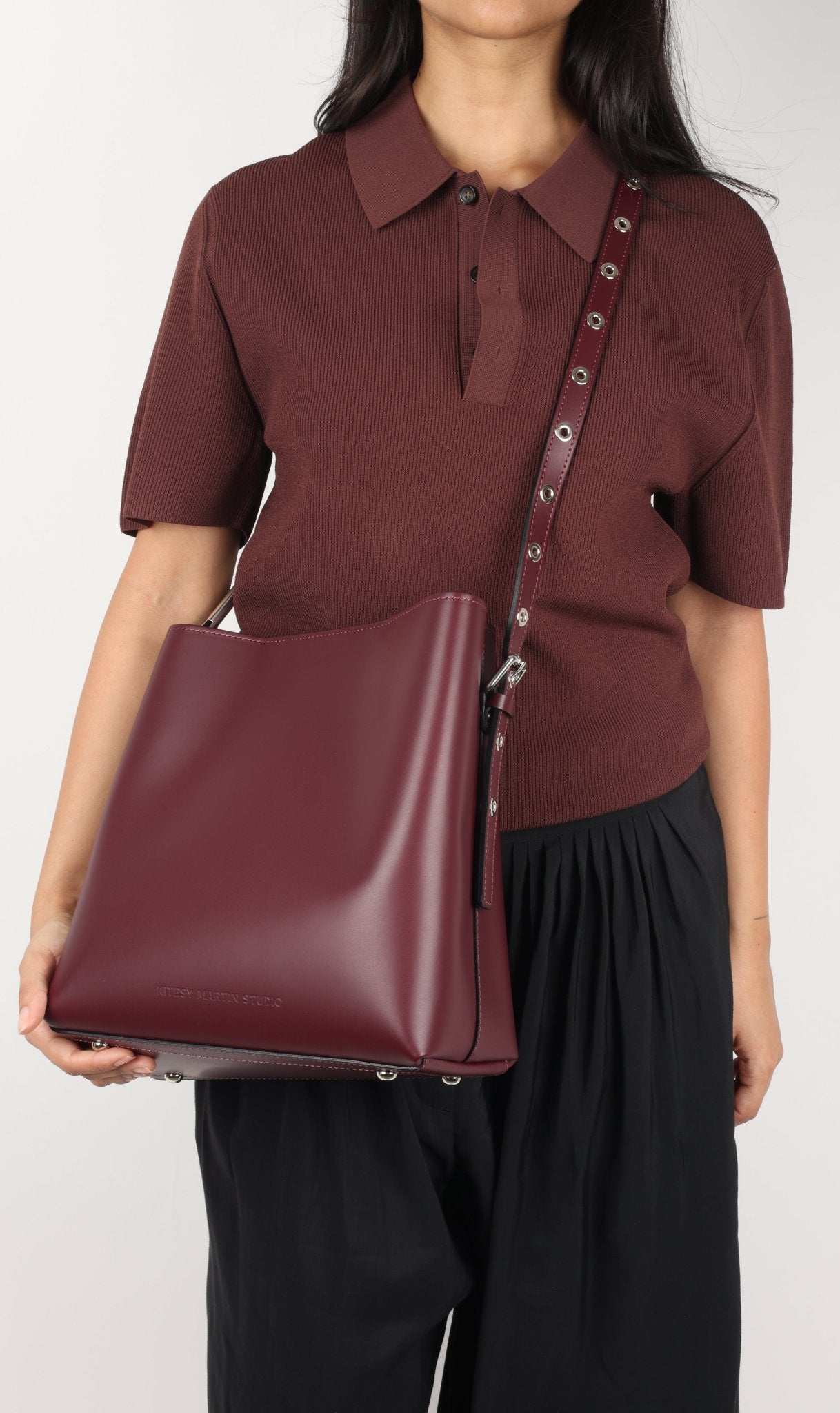 KITESY MARTIN STUDIOHANDBAGHANDBAG LE SAC SEAU BURGUNDY
