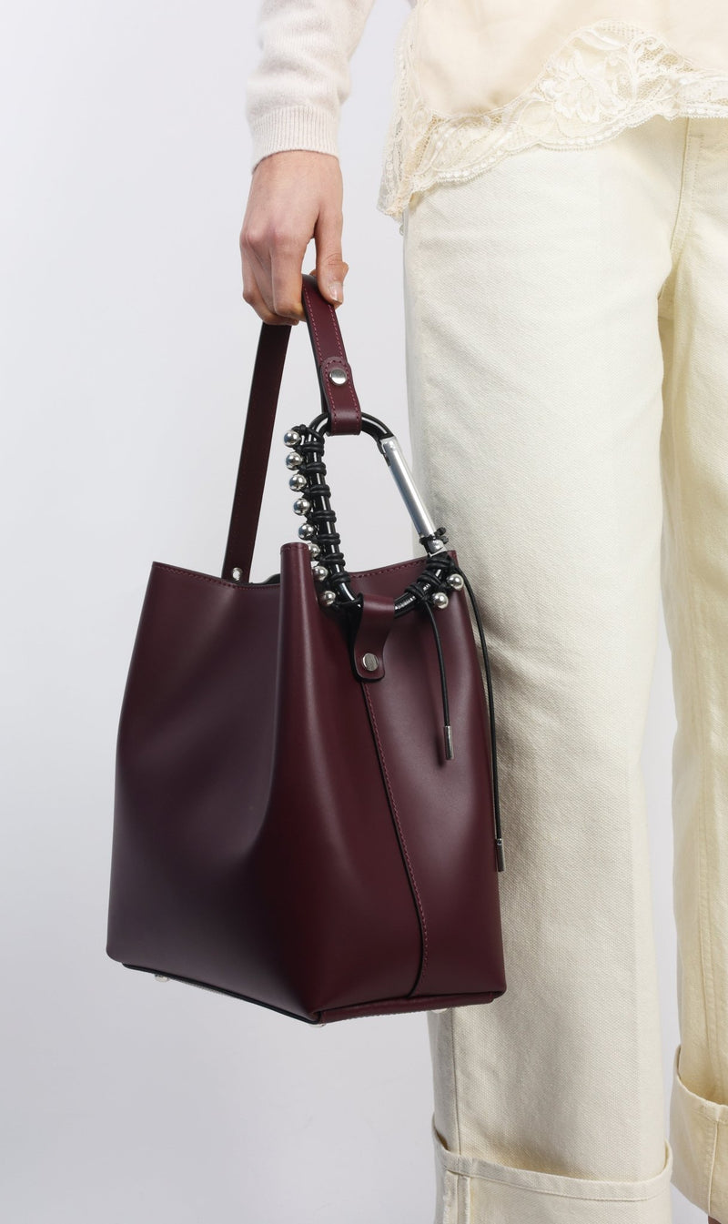 HANDBAG LE SAC SEAU BURGUNDY - image secondaire