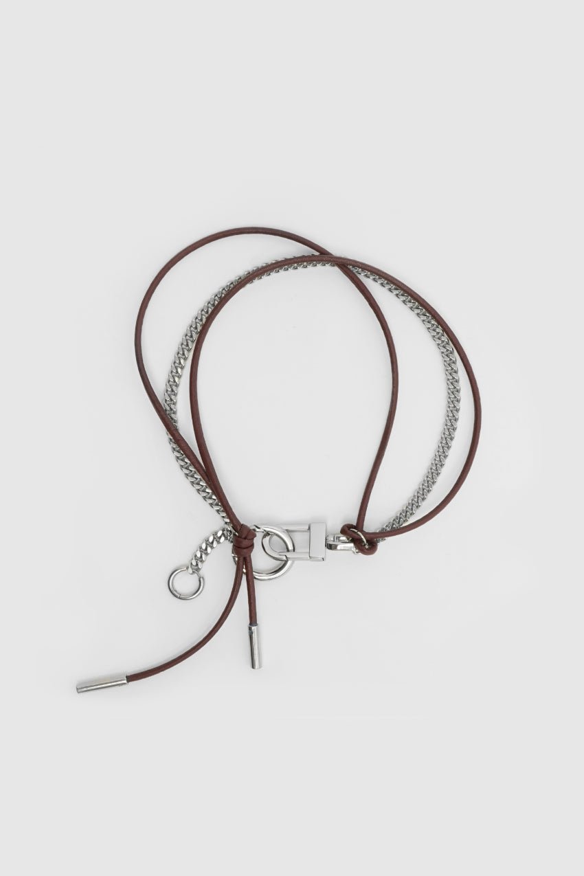 KITESY MARTIN STUDIONecklaceNECKLACE LE JUILLET SILVERED/BURGUNDY