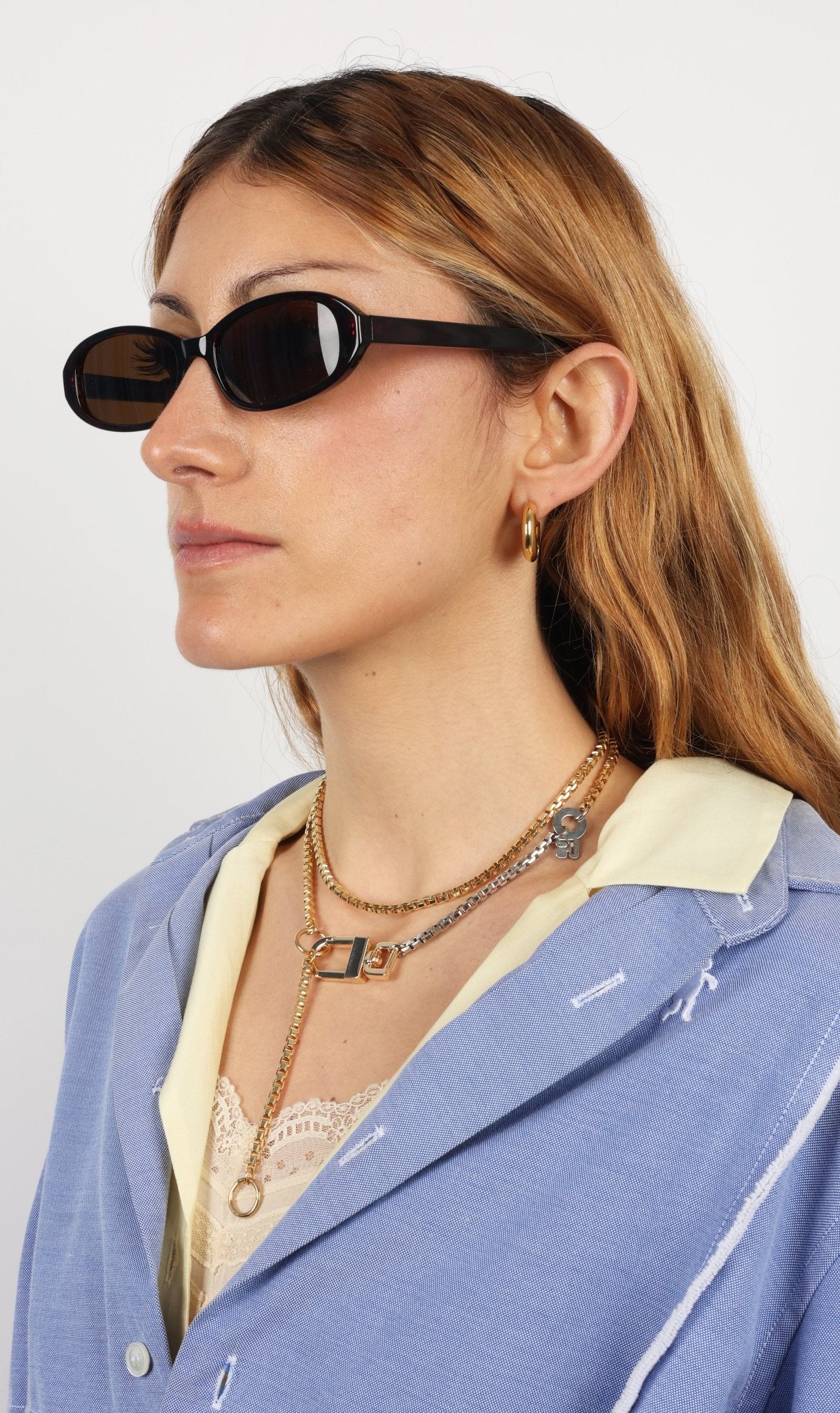 KITESY MARTIN STUDIONecklaceNECKLACE LE DOUBLE GOLDEN/SILVERED