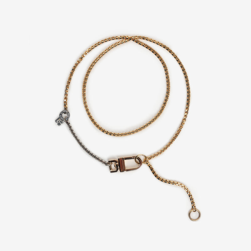 NECKLACE LE DOUBLE GOLDEN/SILVERED
