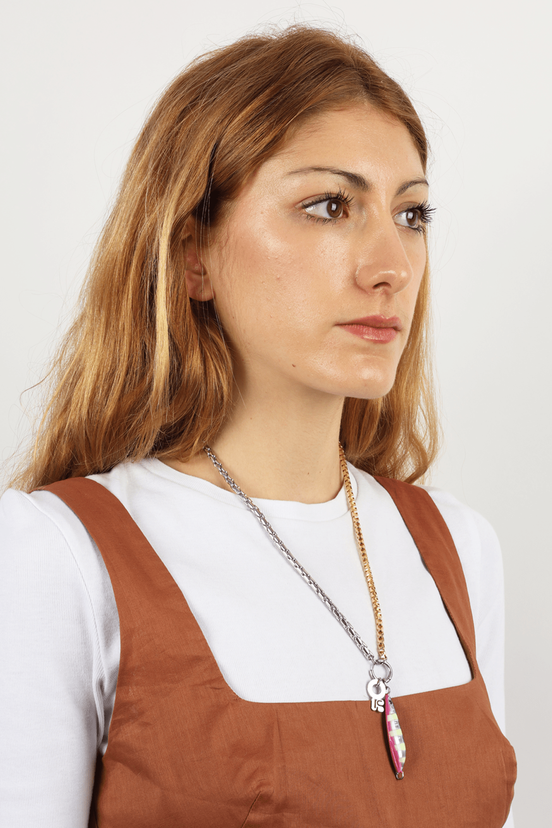 KITESY MARTIN STUDIONecklaceNECKLACE LE LEURRE GOLDEN/SILVERED