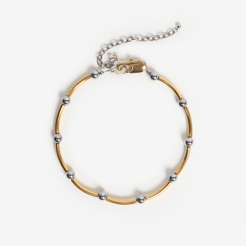 COLLIER LE MACARONI DORÉ