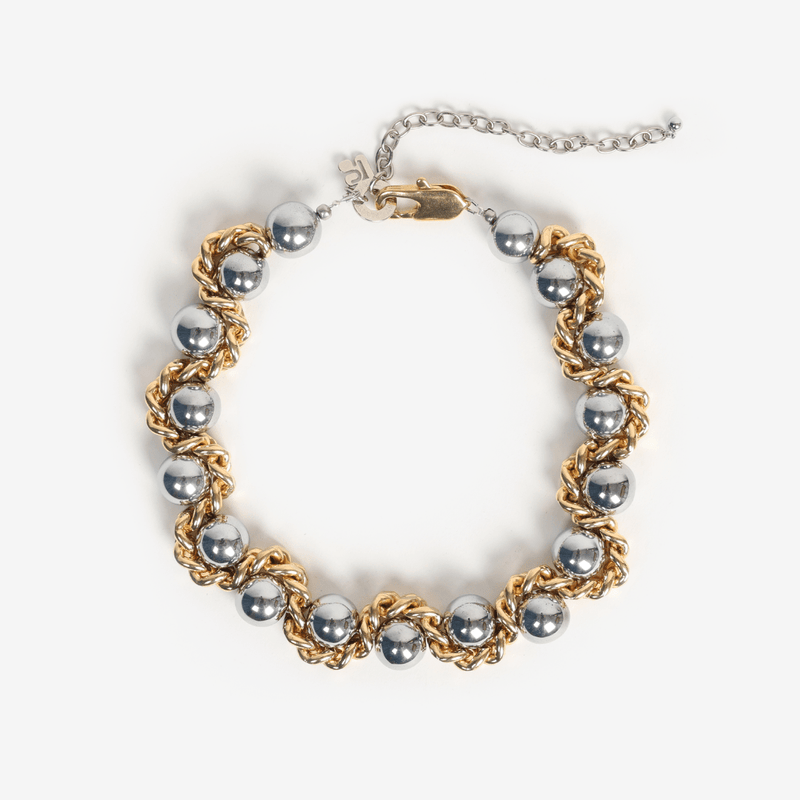 NECKLACE LE SERPENT CHUNKY GOLDEN/SILVERED