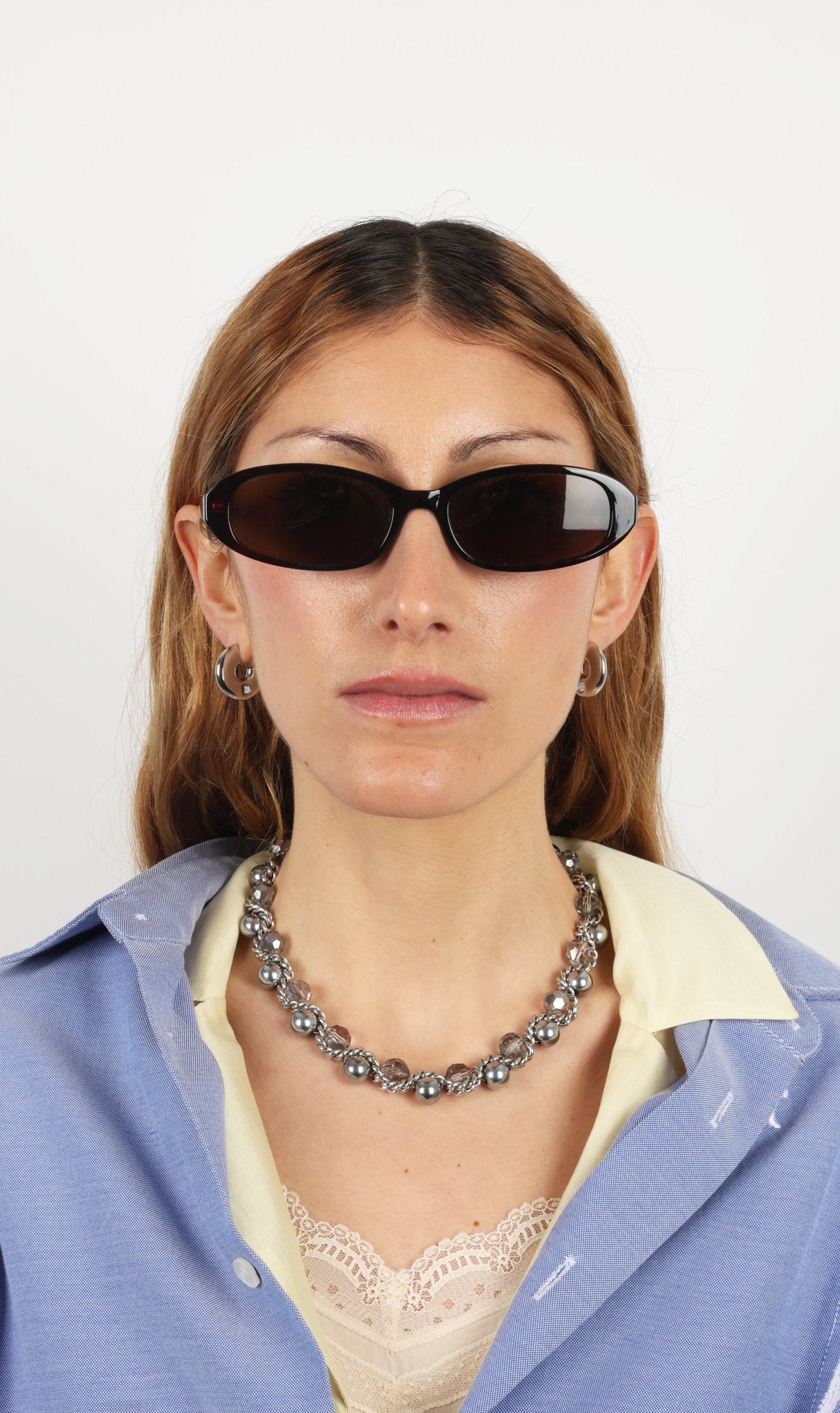 KITESY MARTIN STUDIONecklaceNECKLACE LE SERPENT SILVERED/CRYSTAL