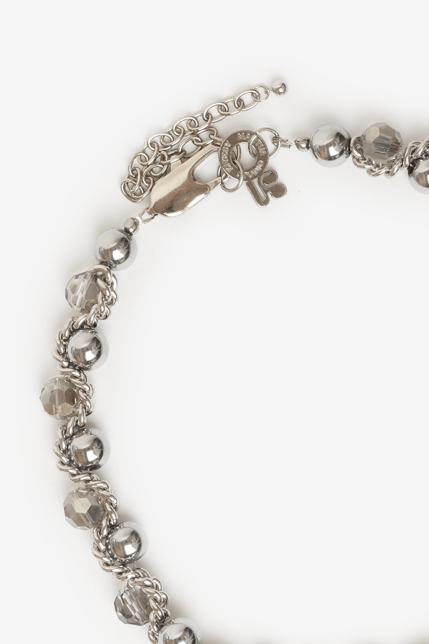 KITESY MARTIN STUDIONecklaceNECKLACE LE SERPENT SILVERED/CRYSTAL