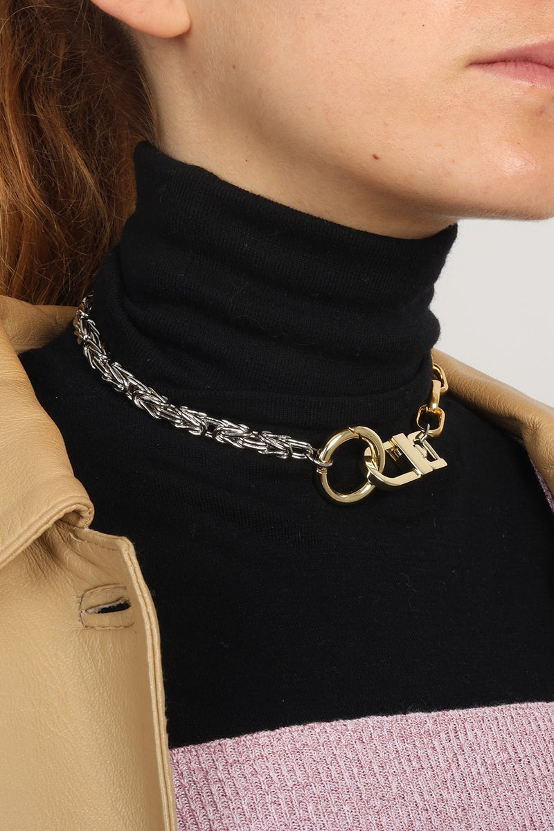 NECKLACE LE JOHANNA GOLDEN/SILVERED - image secondaire