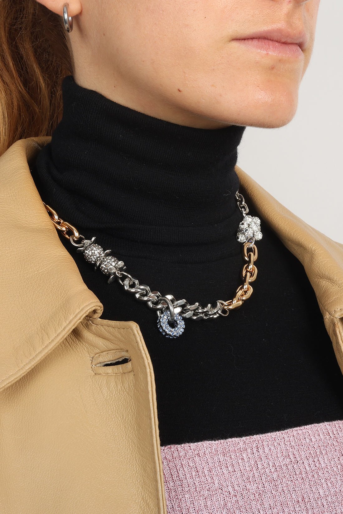 KITESY MARTIN STUDIONecklaceNECKLACE LE PLUTON GOLDEN/STRASS