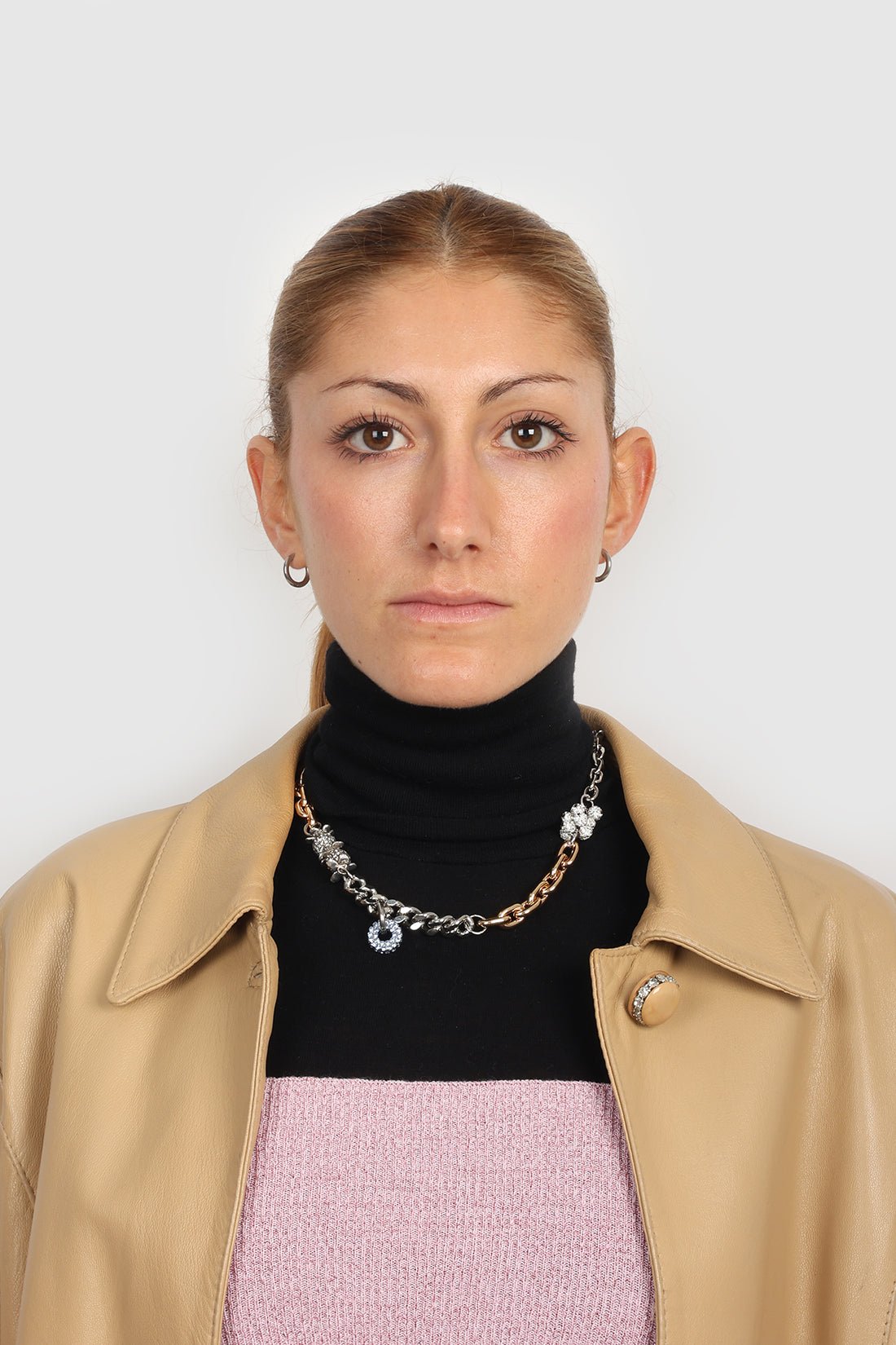 KITESY MARTIN STUDIONecklaceNECKLACE LE PLUTON GOLDEN/STRASS