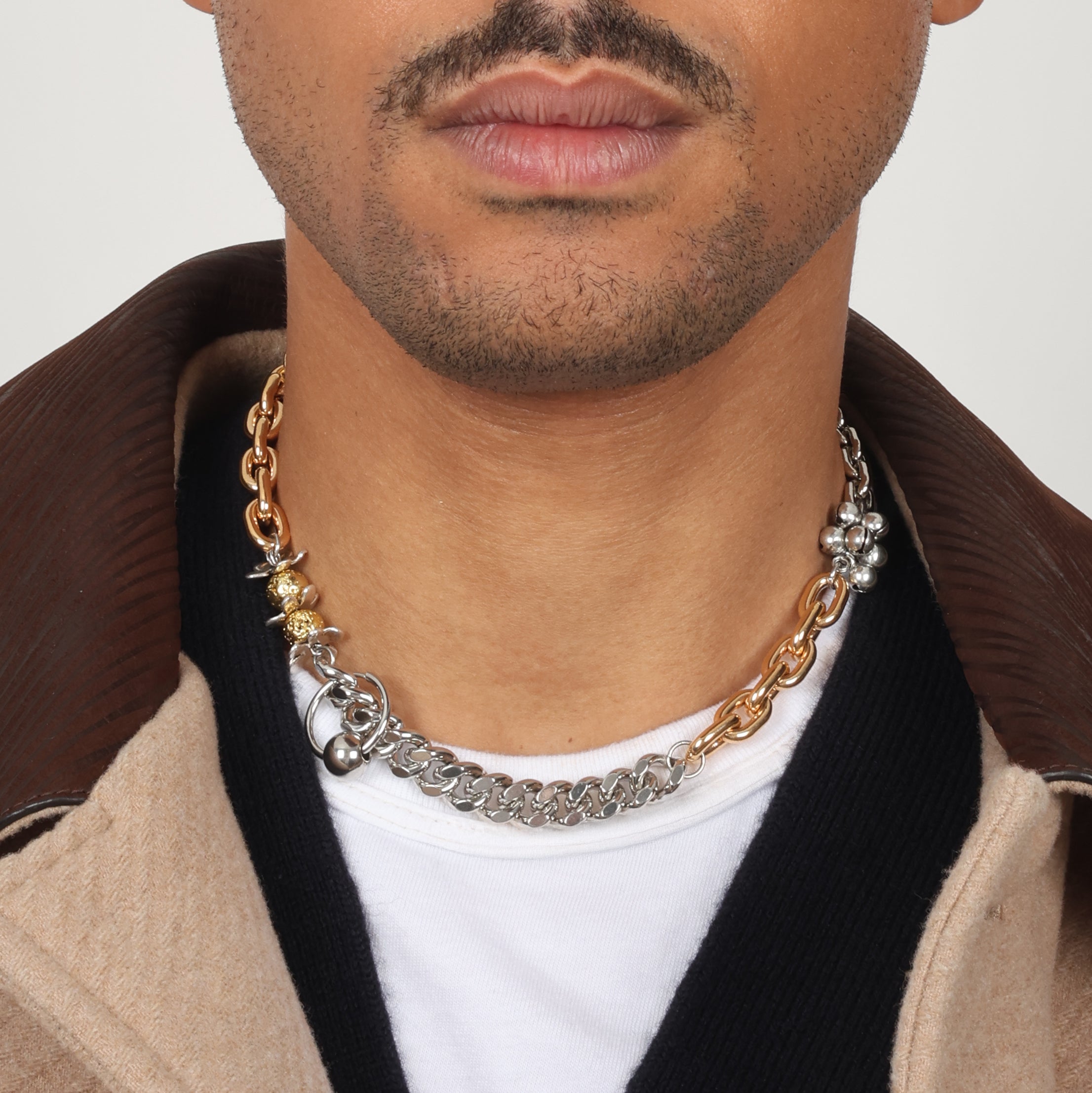 NECKLACE LE PLUTON GOLDEN/SILVERED