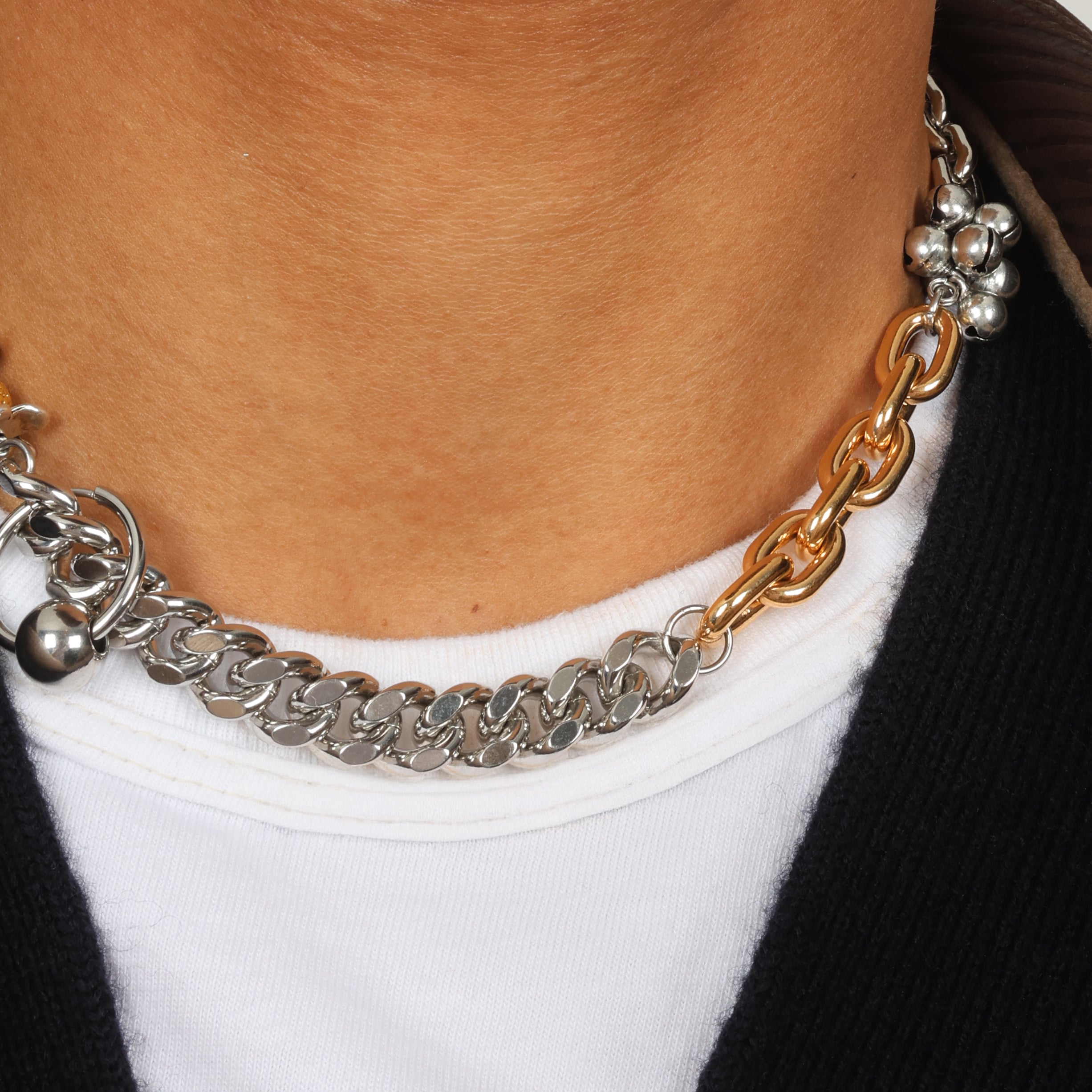 NECKLACE LE PLUTON GOLDEN/SILVERED