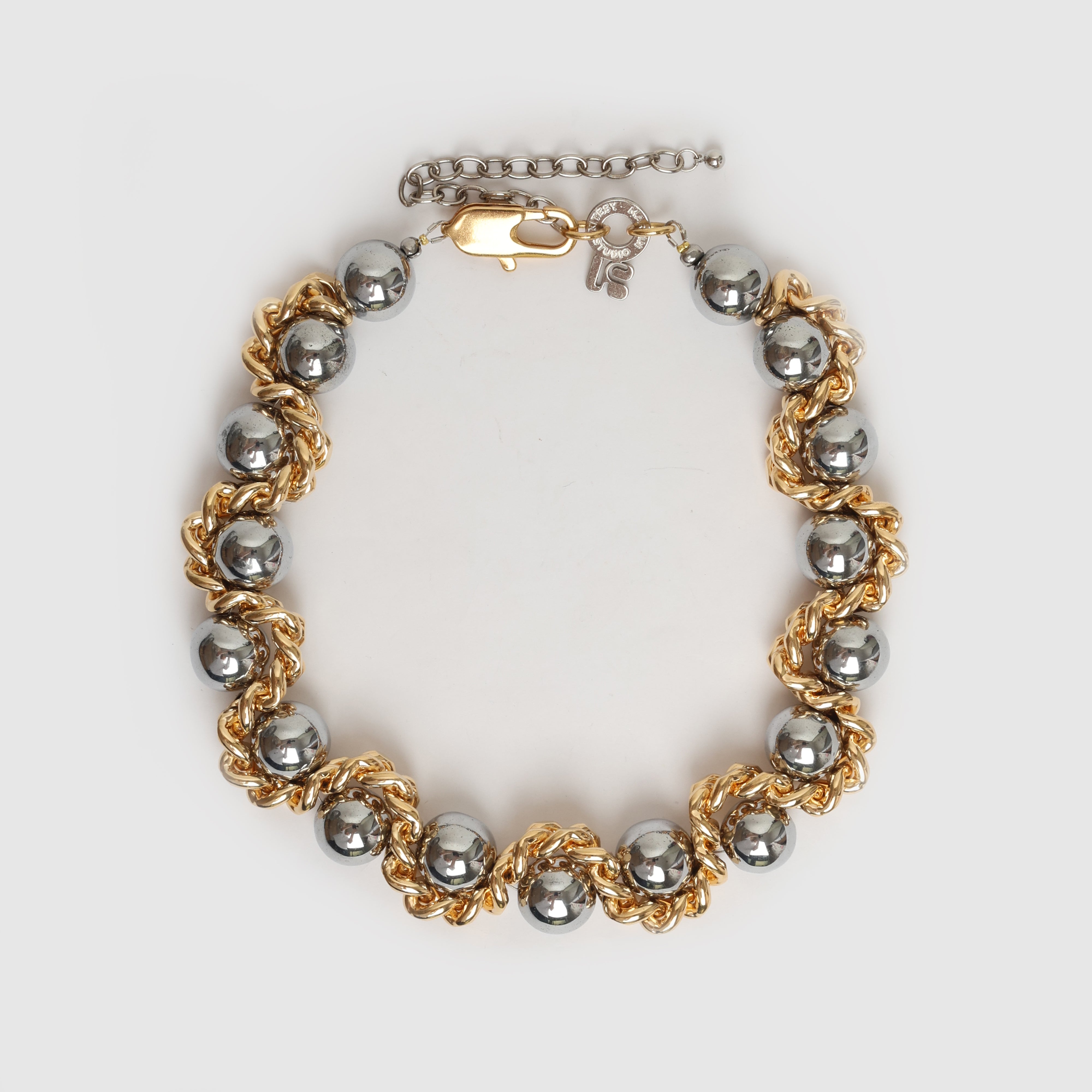 NECKLACE LE SERPENT CHUNKY GOLDEN/SILVERED
