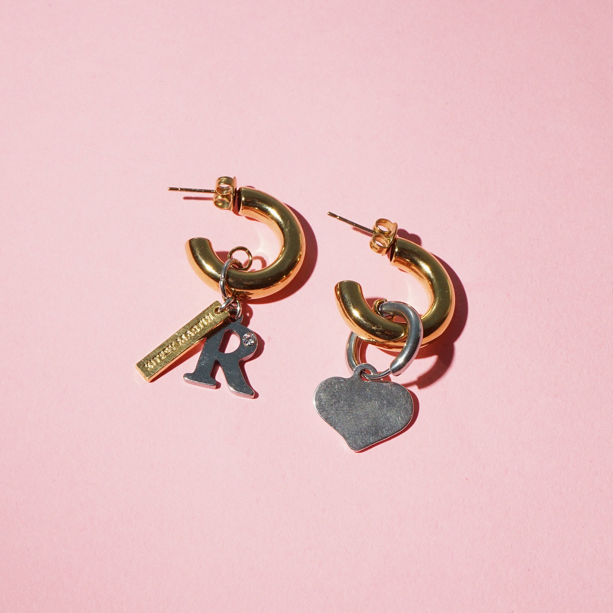 EARRINGS LA LOVE GOLDEN/SILVERED