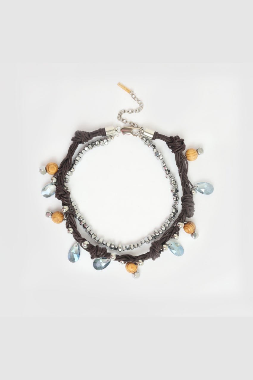 KITESY MARTIN STUDIONecklaceREAWAKENED NECKLACE LE MARTHE SILVERED/BROWN
