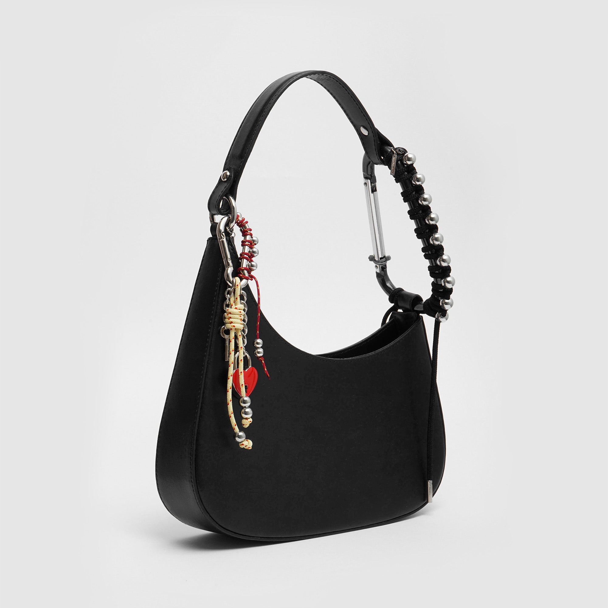 REAWAKENED HANDBAG LE SAC DEMI LUNE BLACK VALENTINE's DAY