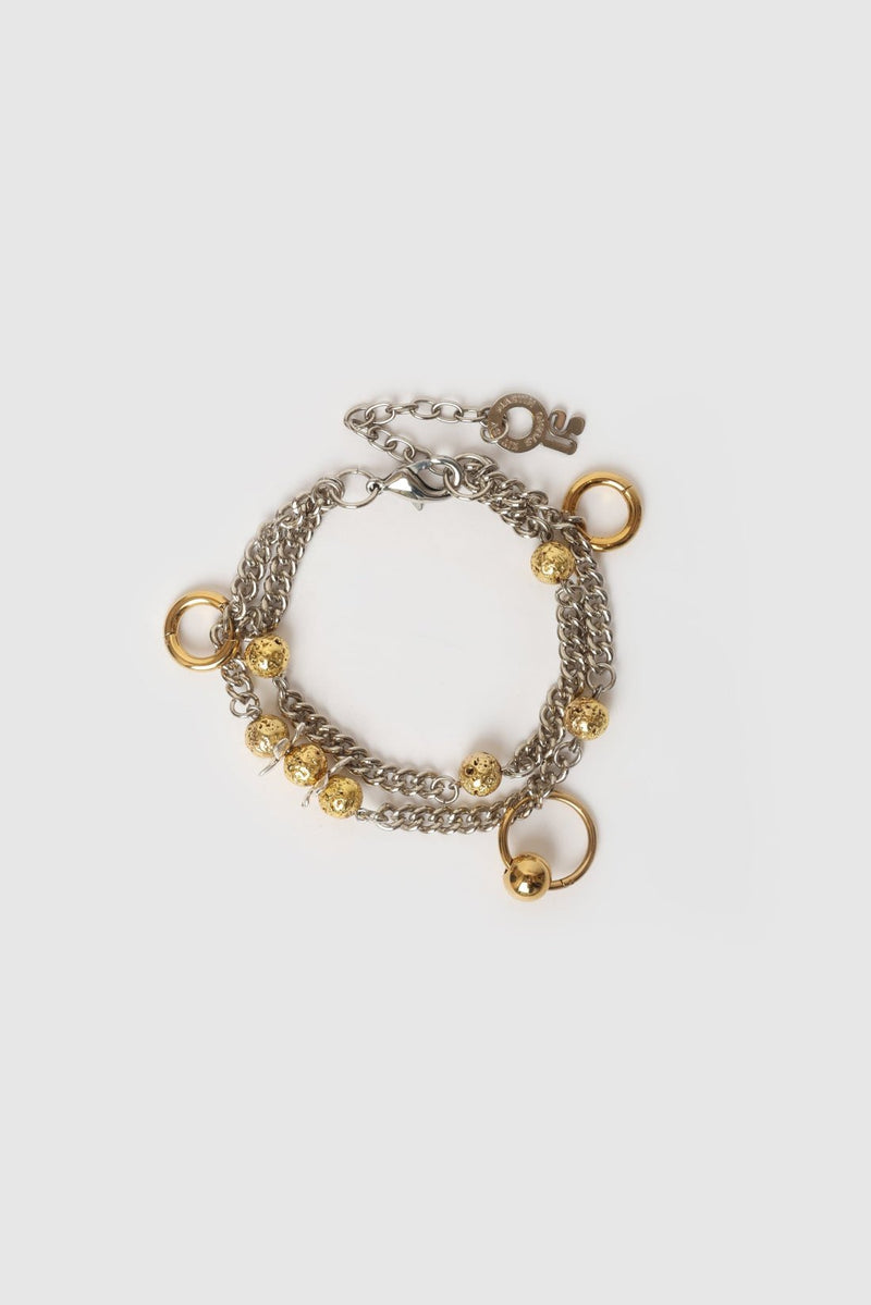 ANKLET LE PLUTON GOLDEN/SILVERED