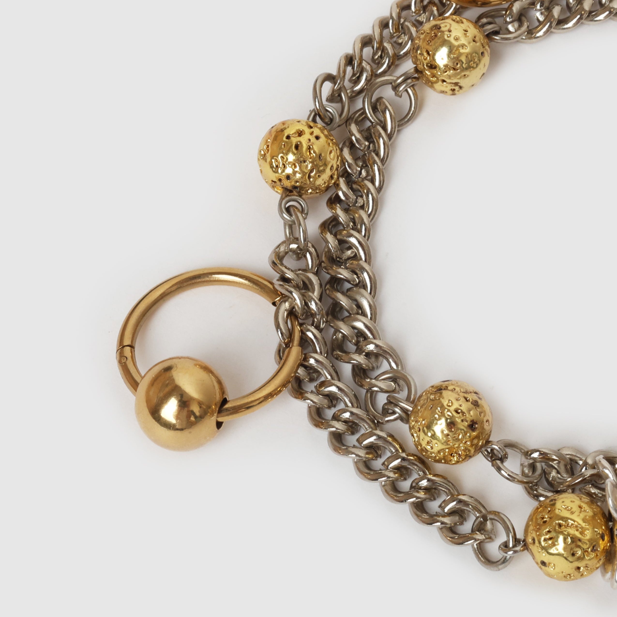 ANKLET LE PLUTON GOLDEN/SILVERED
