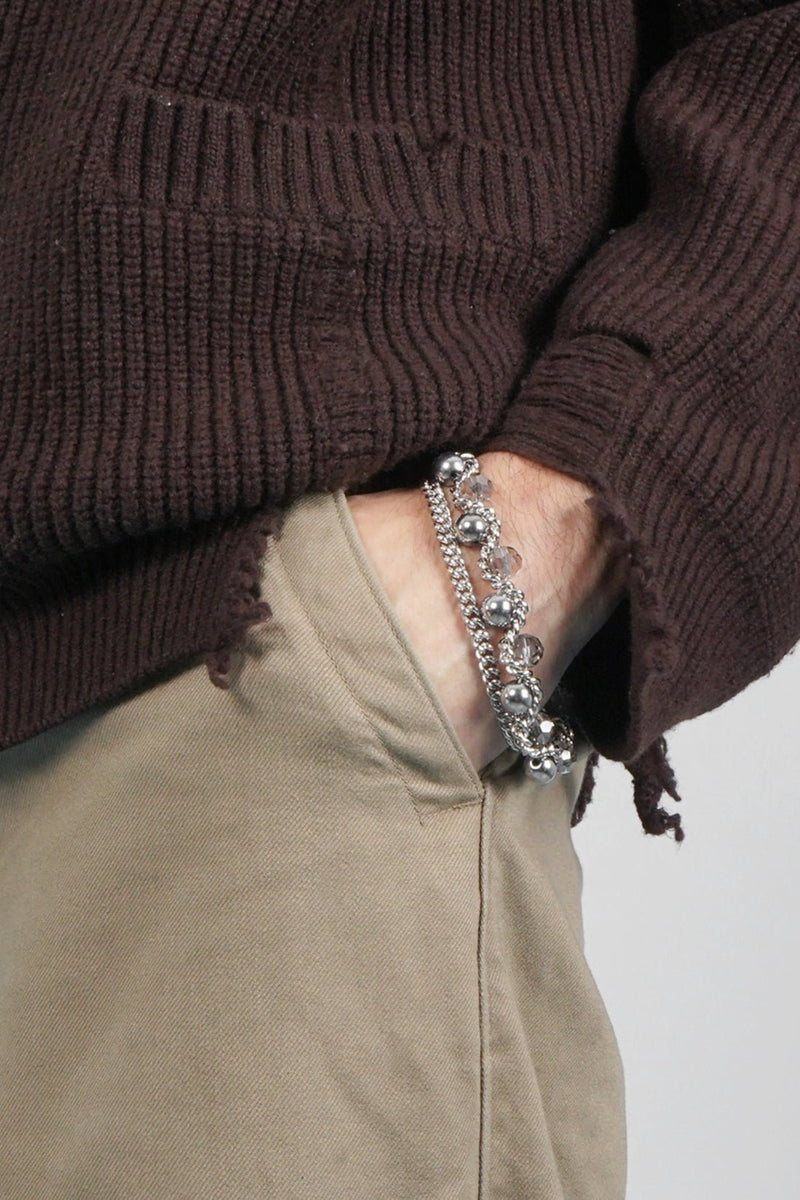 BRACELET LE SERPENT SILVERED/CRYSTAL - image secondaire