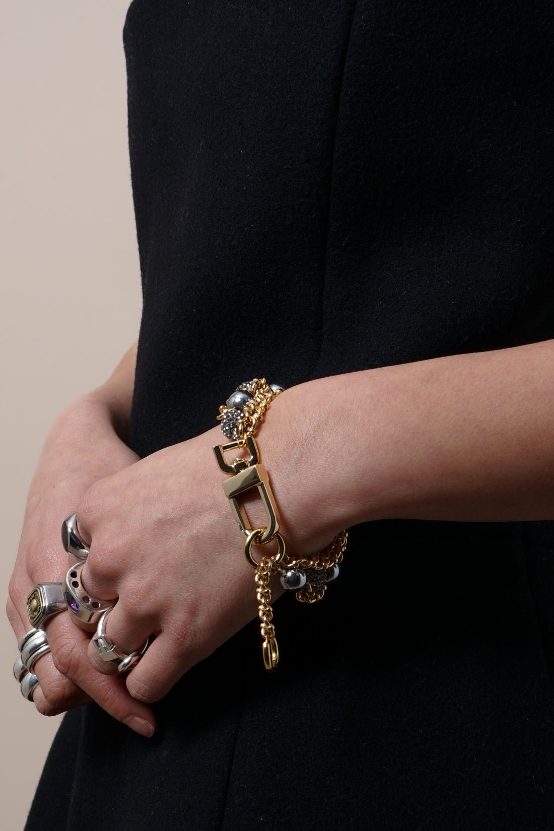 KITESY MARTIN STUDIOBraceletBRACELET LE SERPENT STRASS GOLDEN/SILVERED