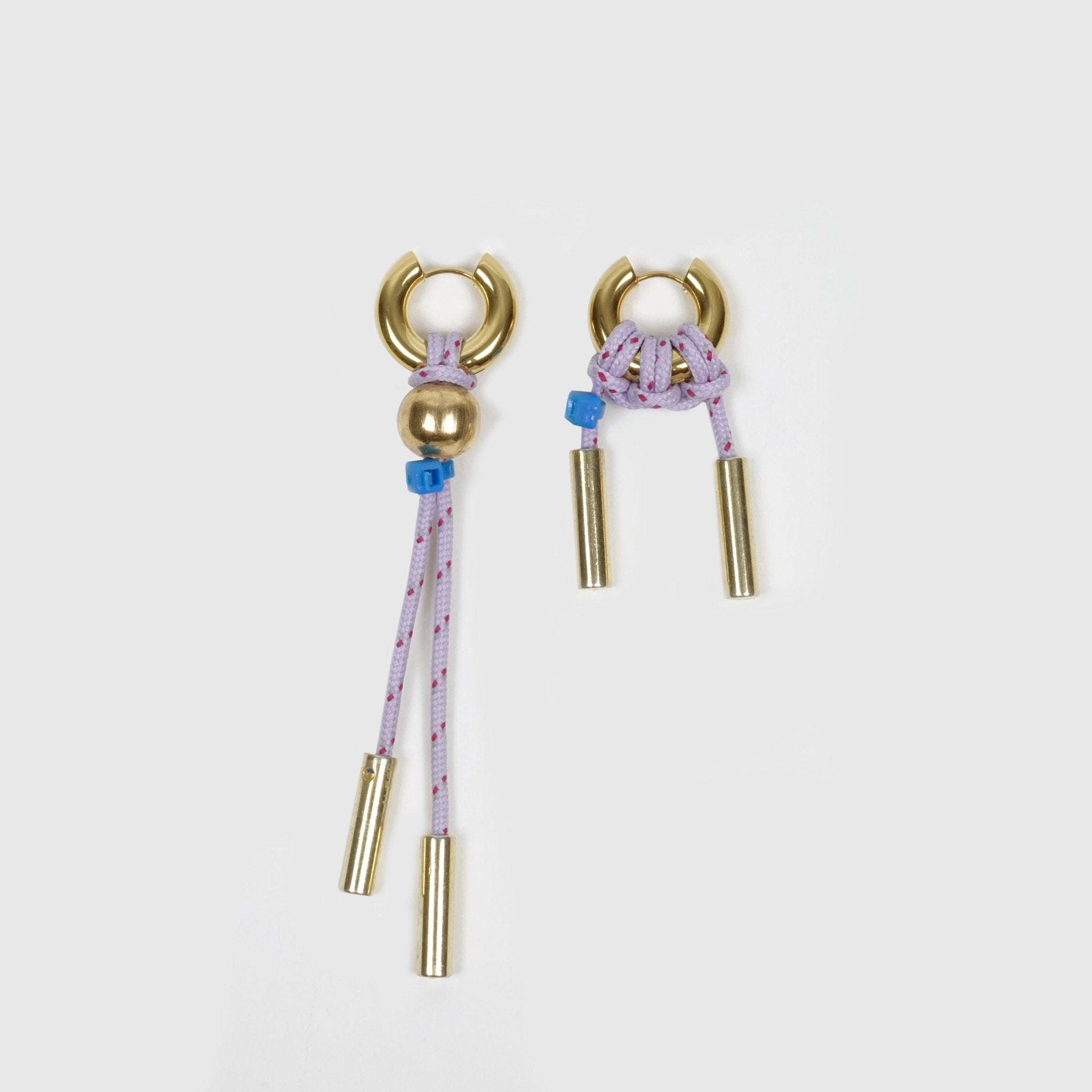 REAWAKENED EARRINGS LA BÉBÉ CORDON GOLDEN/LILAC