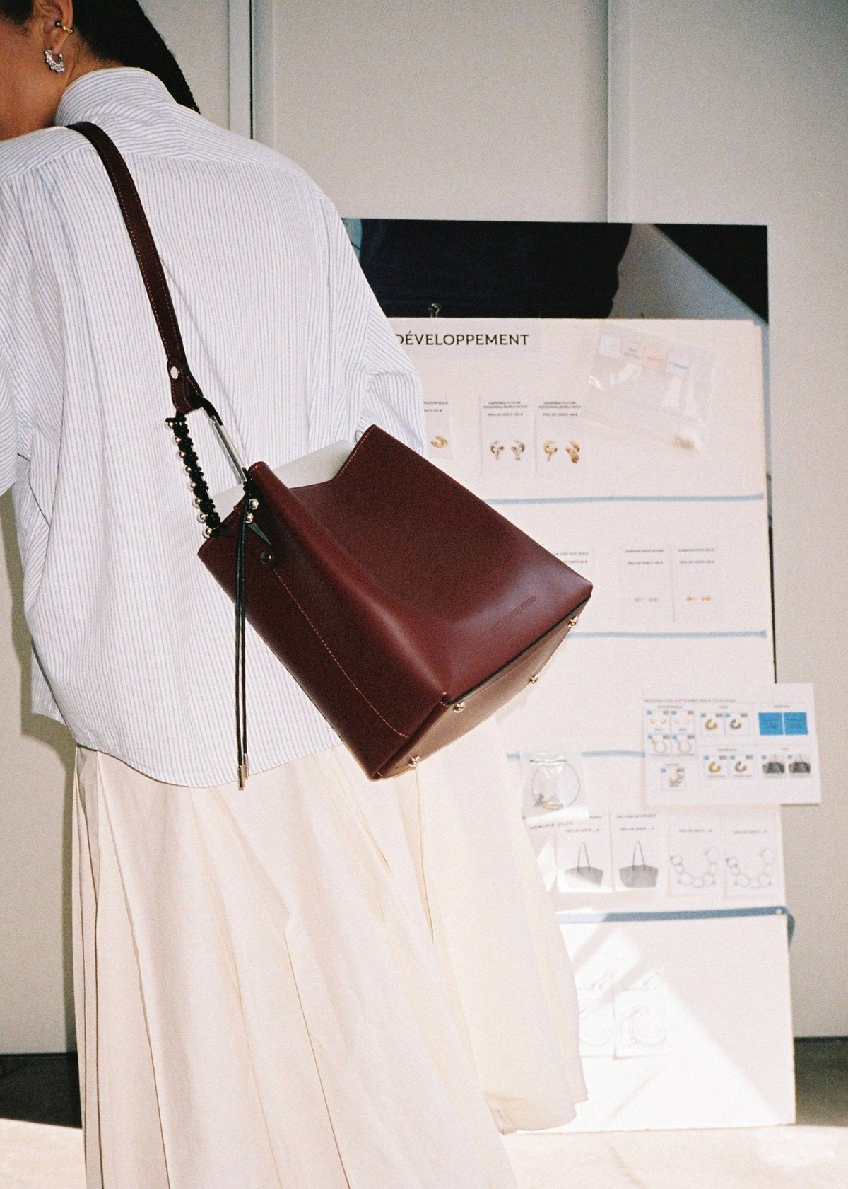 KITESY MARTIN STUDIOHANDBAGHANDBAG LE SAC SEAU BURGUNDY