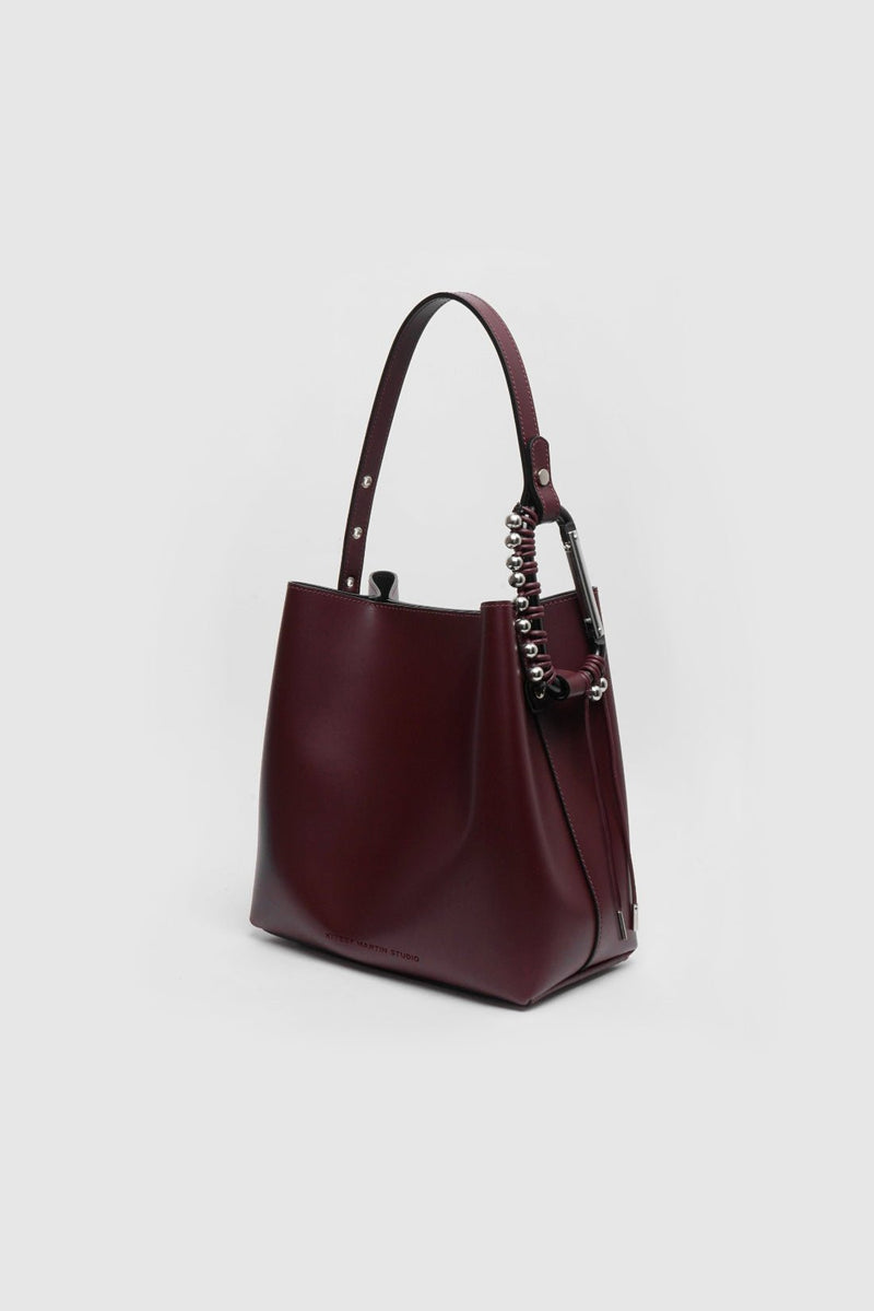 HANDBAG LE SAC SEAU BURGUNDY