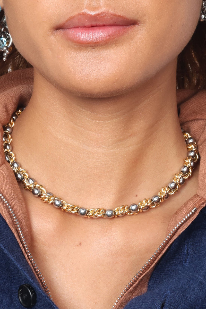 NECKLACE LE BÉBÉ SERPENT GOLDEN/SILVERED - image secondaire