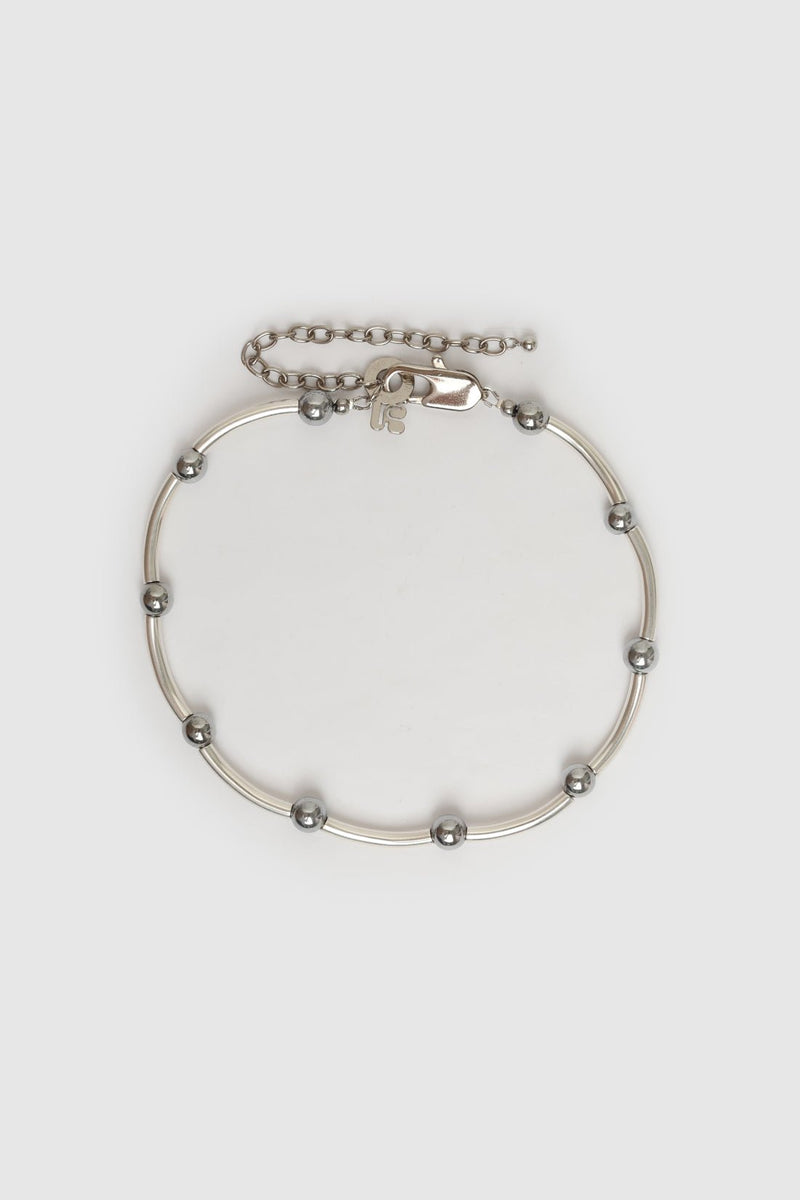 NECKLACE LE MACARONI SILVERED